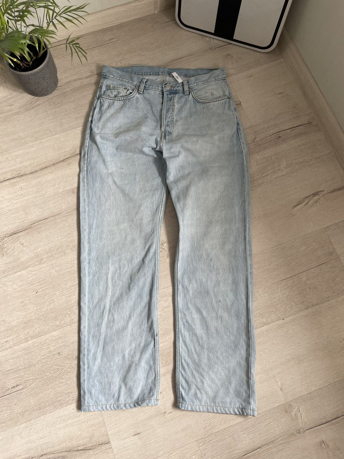 Designer × Weekday Pant Weekday Space Denim Astro Jeans Rela Straight 29x32 Y2k Size US 30 / EU 46 - 11 Thumbnail