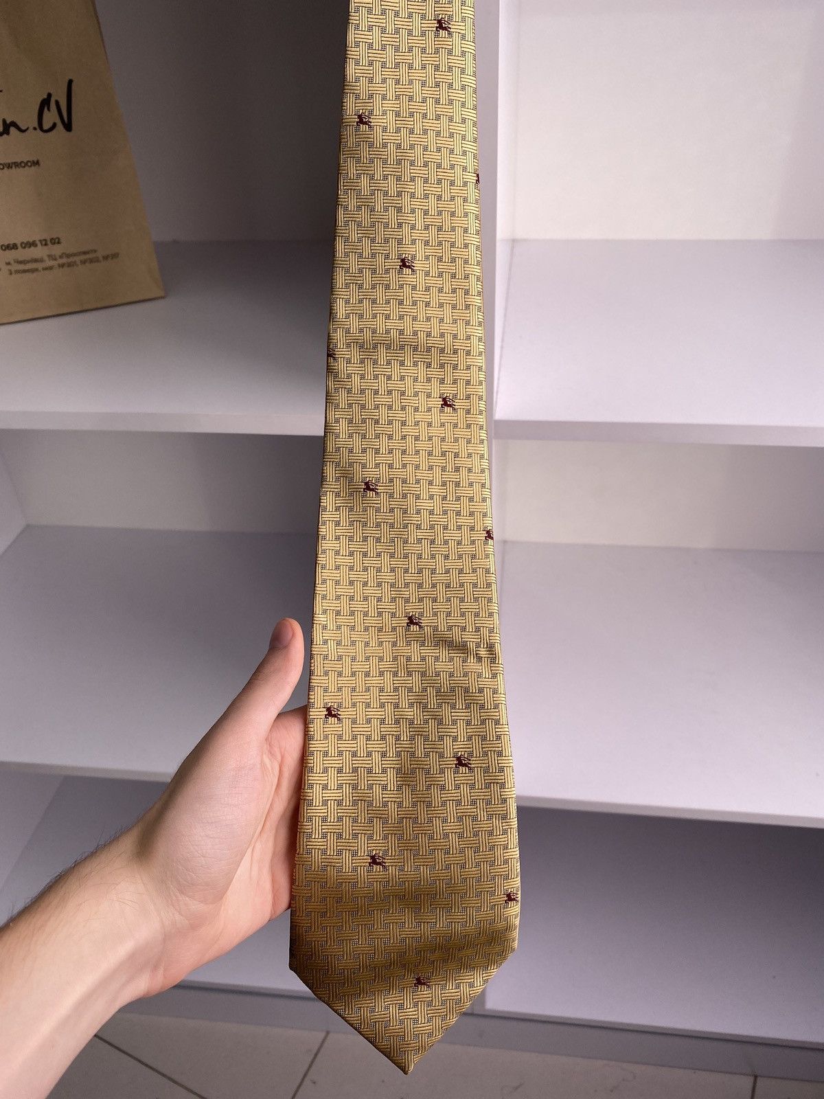 Burberry × Vintage Vintage Burberry Tie Size ONE SIZE - 3 Thumbnail
