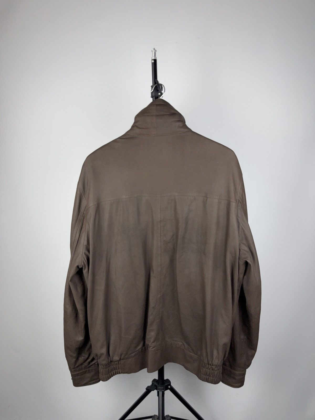 Other Vintage 90s VIMAPEL Leather Bomber Jacket Made in Italy 52 Size US L / EU 52-54 / 3 - 11 Thumbnail