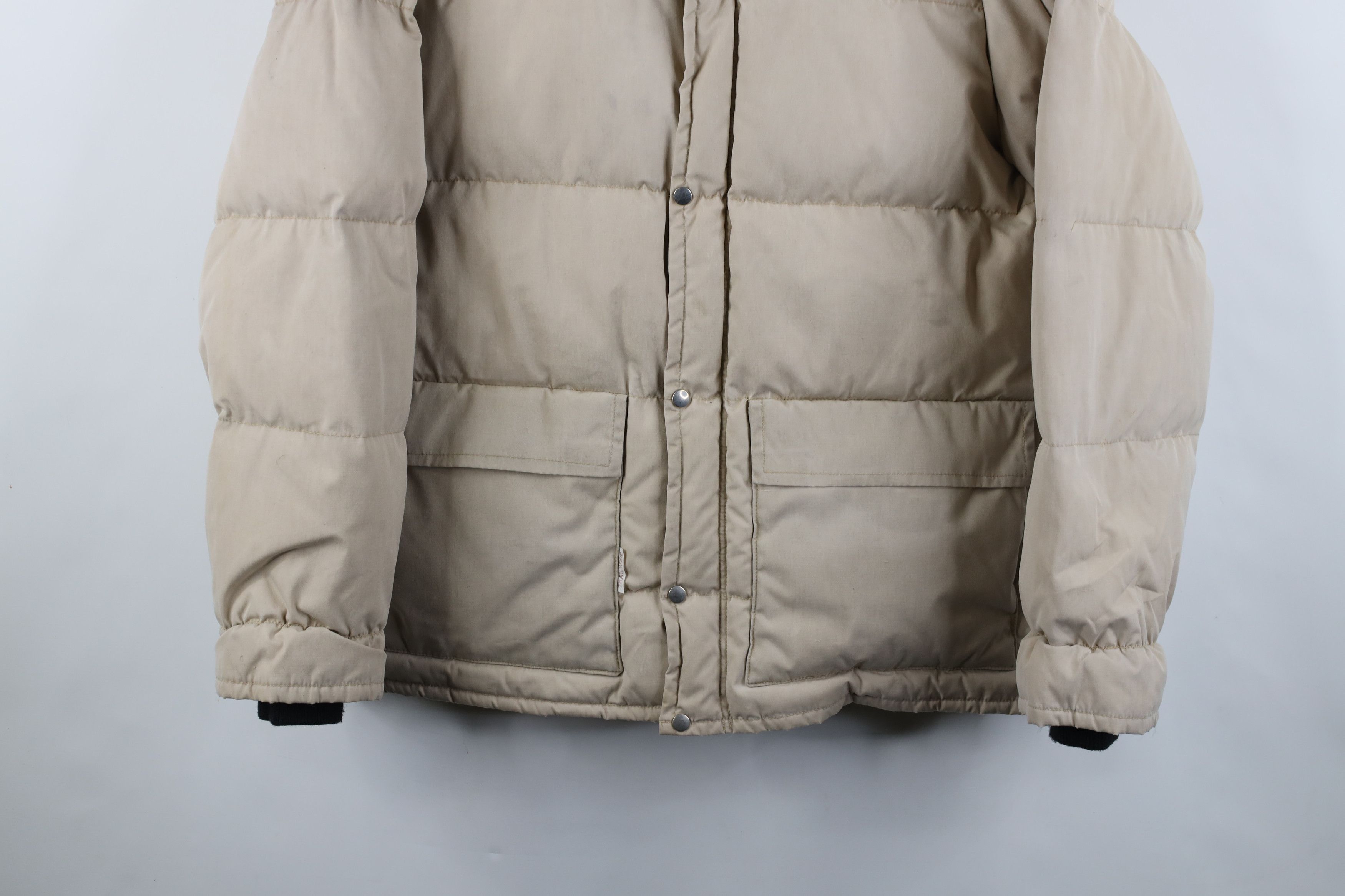 Vintage Vintage 70s Streetwear Duck Down Puffer Jacket Beige USA Size US M / EU 48-50 / 2 - 3 Thumbnail