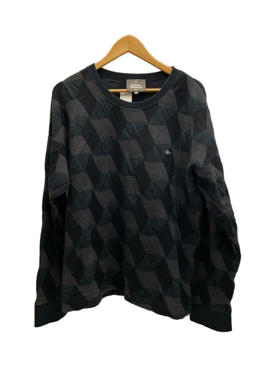 Vivienne Westwood 3D Geometric Print Orb Wool Knit Sweater Size US M / EU 48-50 / 2 - 1 Thumbnail