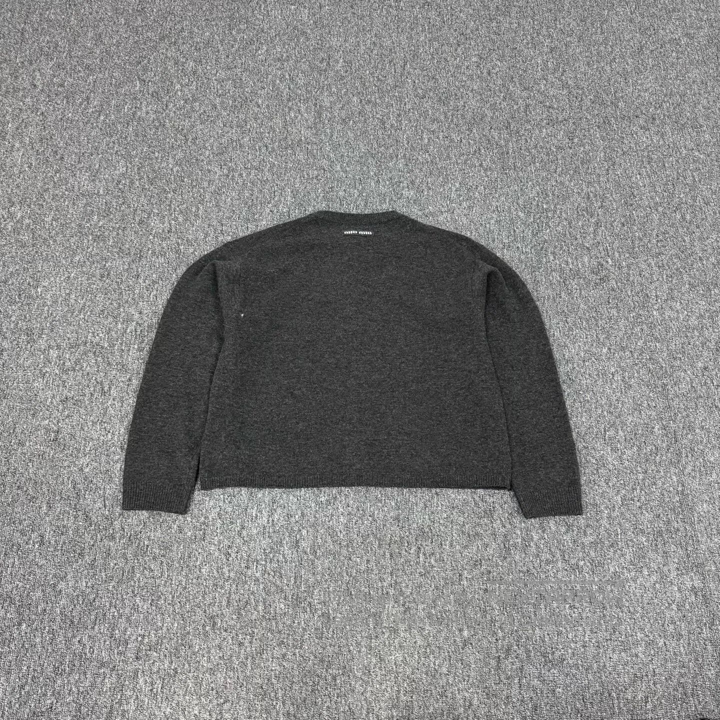 Miu Miu miu miu size M Alphabet Logo, Wool, Knit Cardigan| Size M / US 6-8 / IT 42-44 - 2 Thumbnail