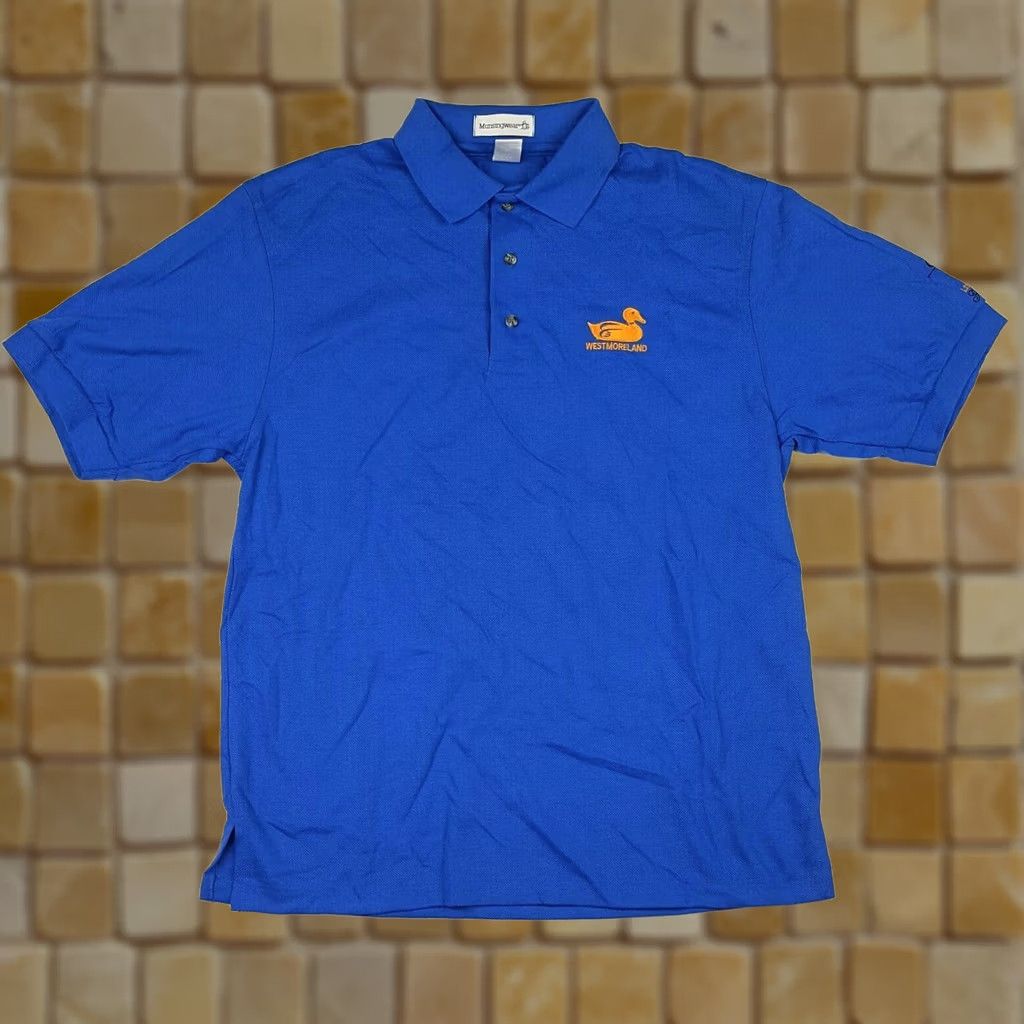 Vintage VTG Westmoreland Golf Classic MunsingWear Polo Shirt 90s Adult Medium Blue Polo Mens Size US M / EU 48-50 / 2 - 1 Thumbnail