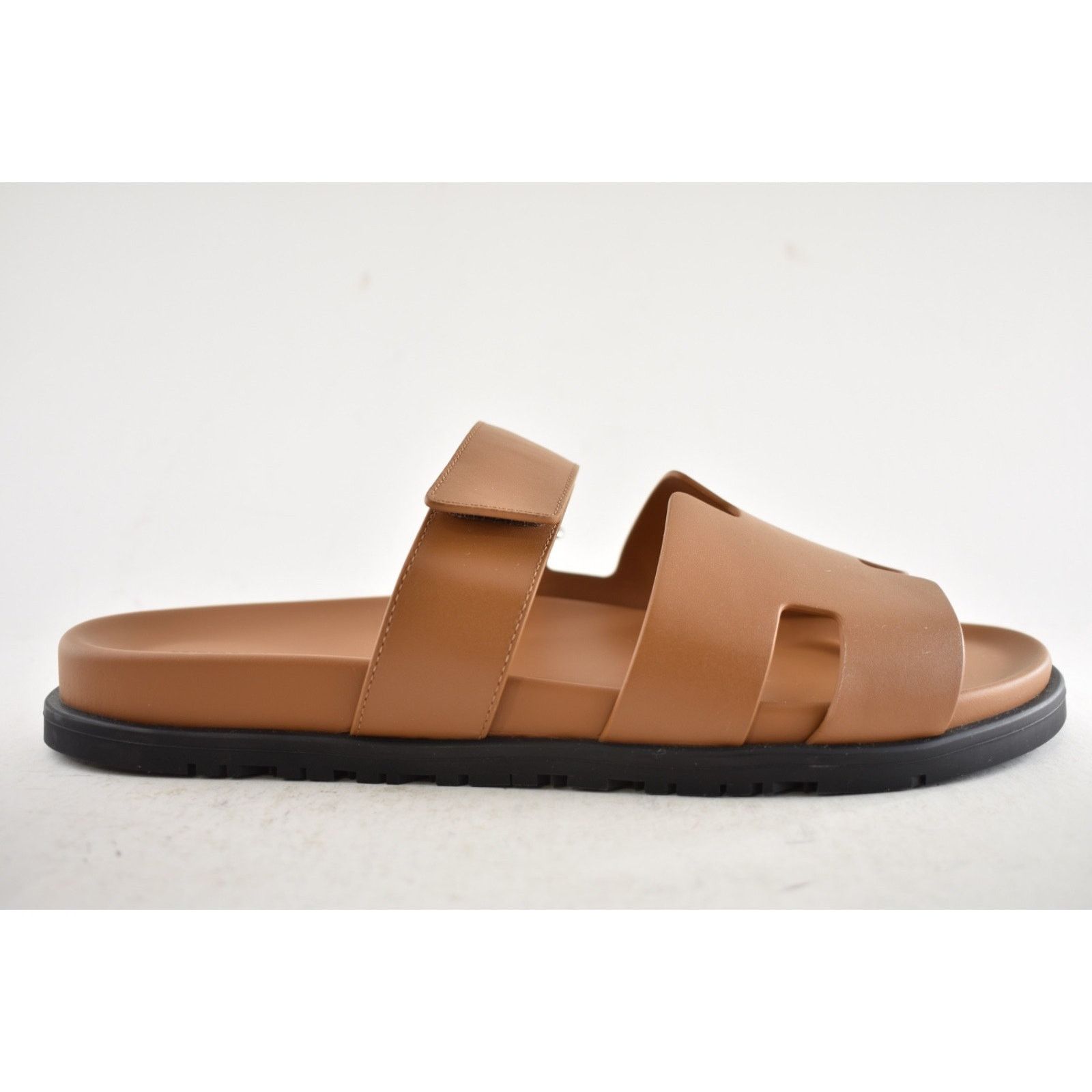 Hermes Hermes Chypre Sandal Mens Naturel Leather H Logo Flat 45 12 Size US 12 / EU 45 - 2 Thumbnail