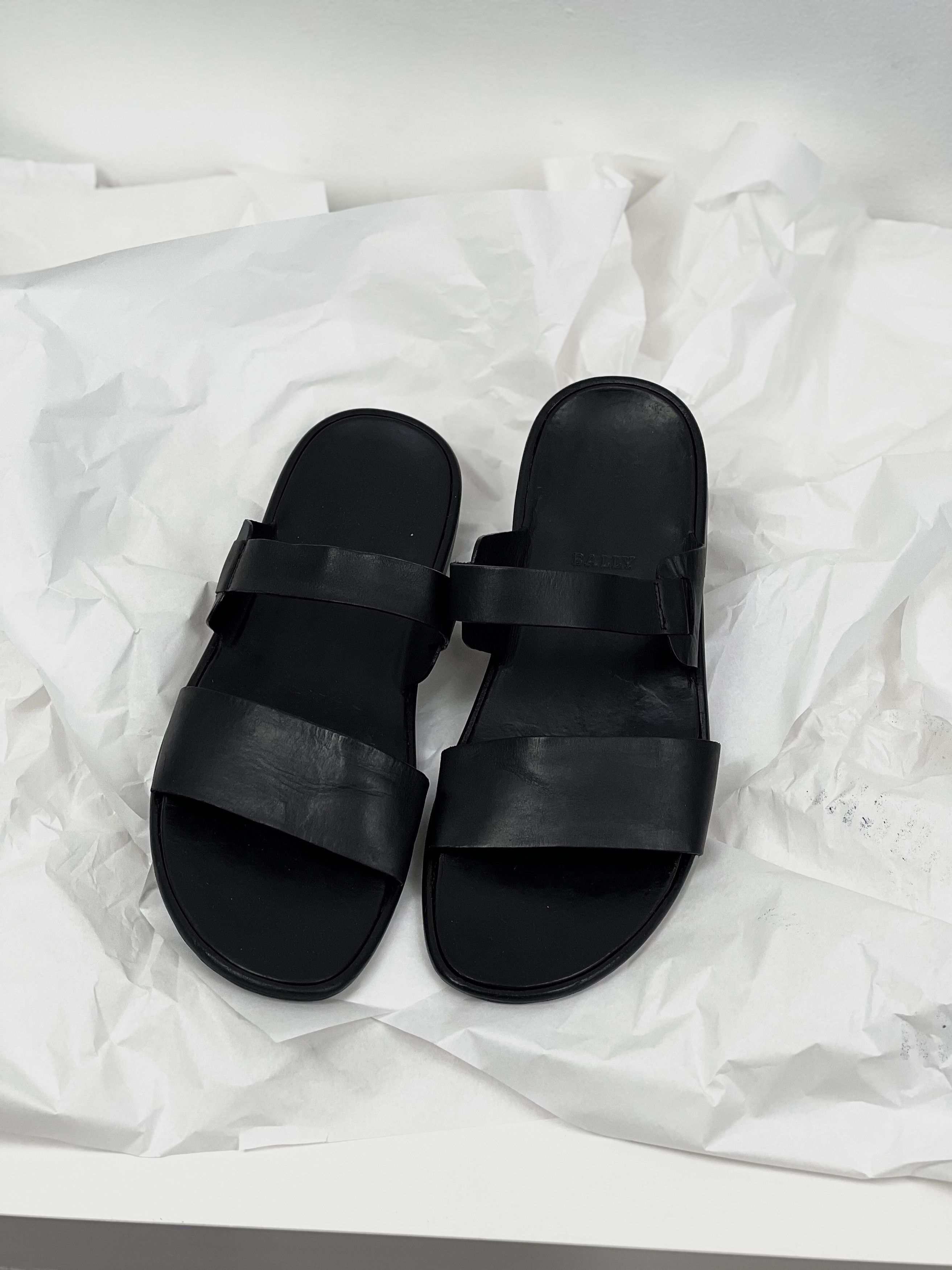 Bally leather slippers