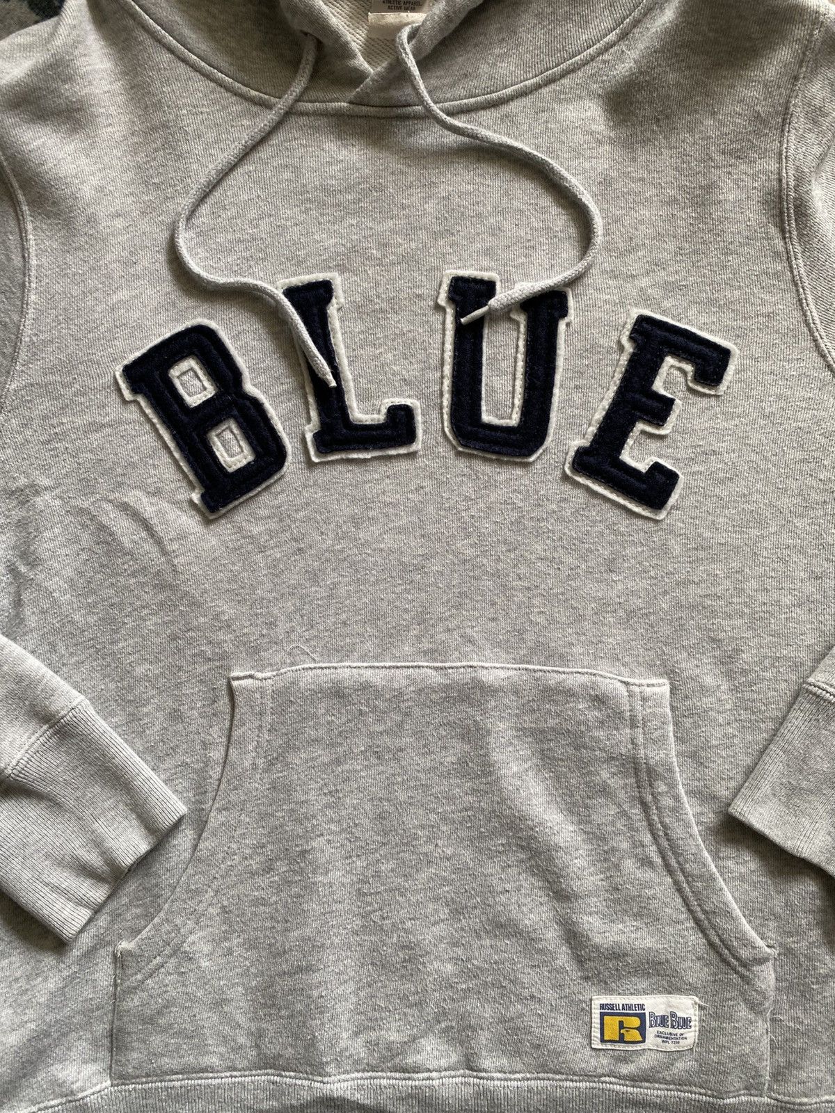 Blue Blue Japan × Russell Athletic × Vintage VINTAGE RUSSELL ATHLETIC X BLUE BLUE JAPAN HOODIES Size US S / EU 44-46 / 1 - 2 Thumbnail