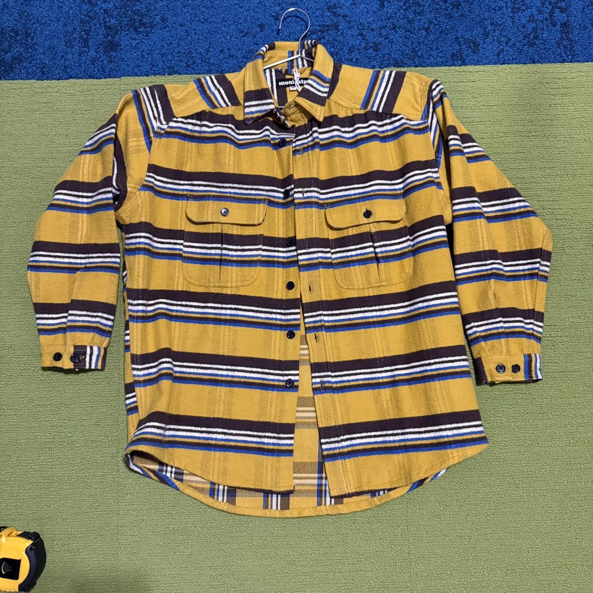 Monitaly Giorgio Work Shirt Yellow cotton Flannel size M Size US M / EU 48-50 / 2 - 1 Thumbnail