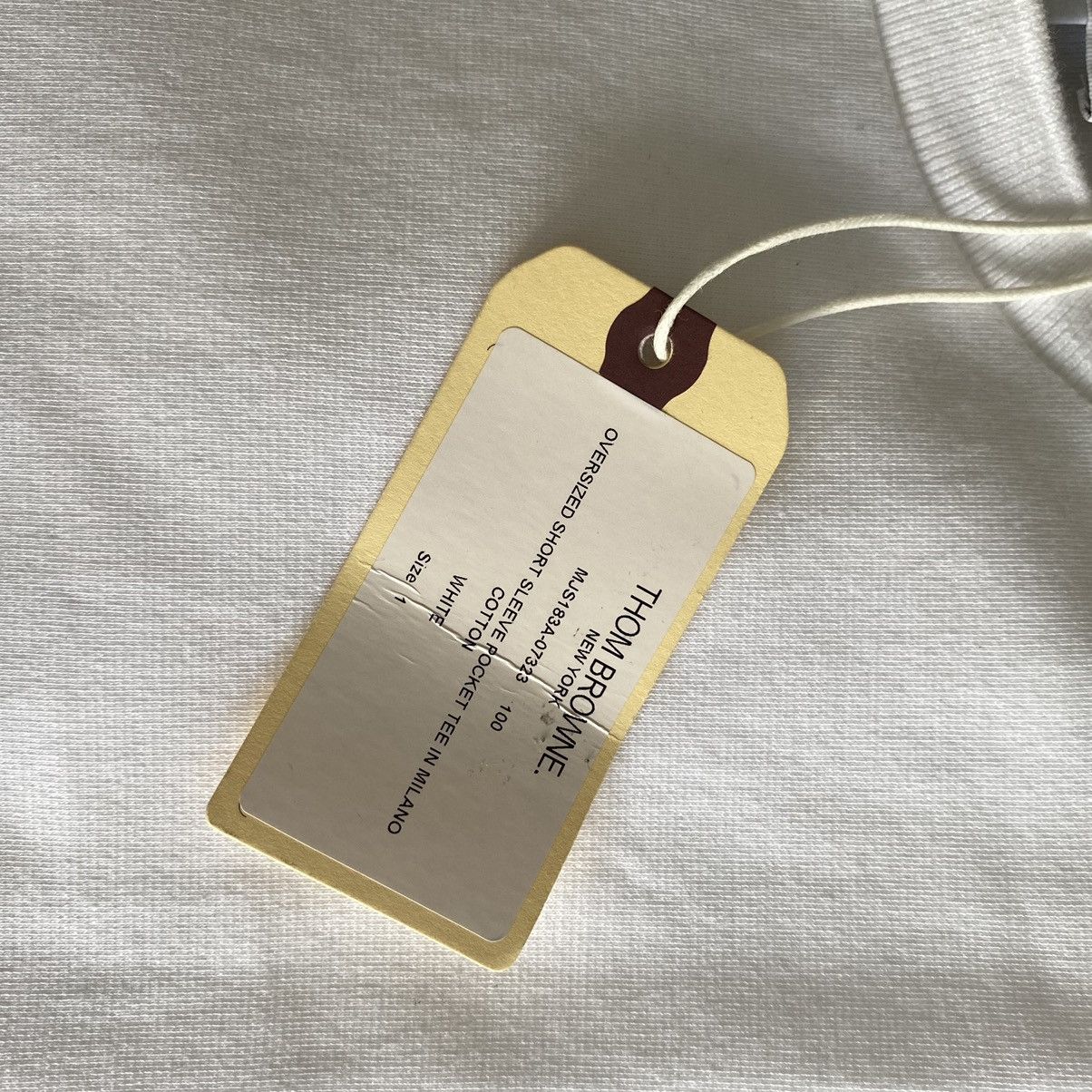 Thom Browne THOM BROWNE Pocket T Shirt WHITE Size US L / EU 52-54 / 3 - 9 Thumbnail