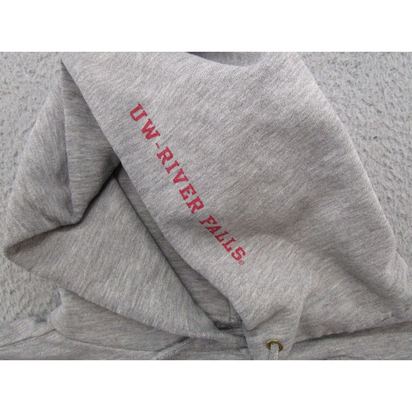 Jansport VINTAGE UWRF Wisconsin Hoodie Sweatshirt Shirt Men L Gray University Sweatshirt Hoodie Mens L University Theme 90s Size US L / EU 52-54 / 3 - 3 Thumbnail