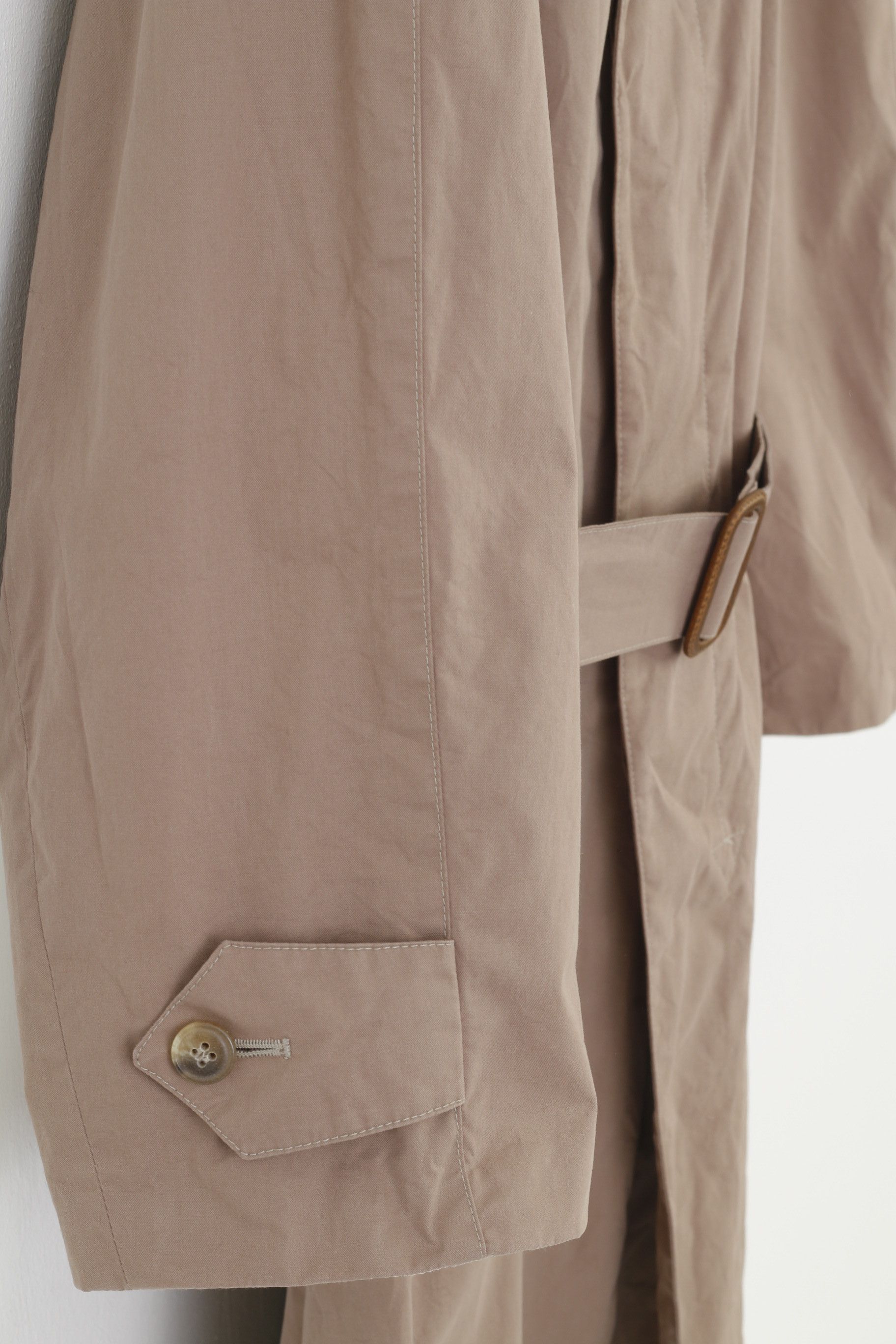 Bugatti Bugatti Men XL Coat Belt Collar Bottoms Beige 0213 Size US XL / EU 56 / 4 - 3 Thumbnail