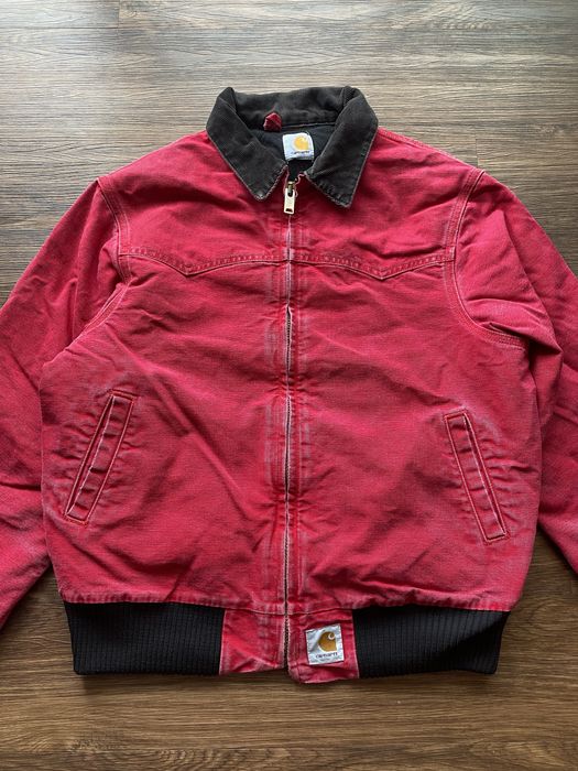 Vintage Vintage Red Carhartt Santa Fe Jacket | Grailed