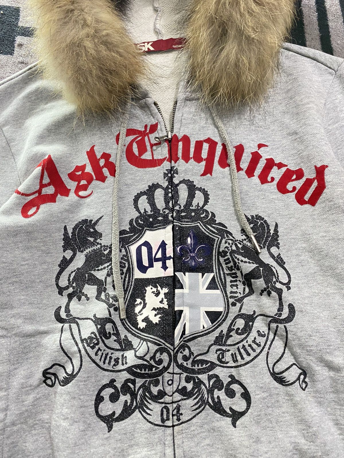 If Six Was Nine × Japanese Brand × Le Grande Bleu (L.G.B.) Ask enquired british culture faux fur zip hoodie Size US S / EU 44-46 / 1 - 3 Thumbnail