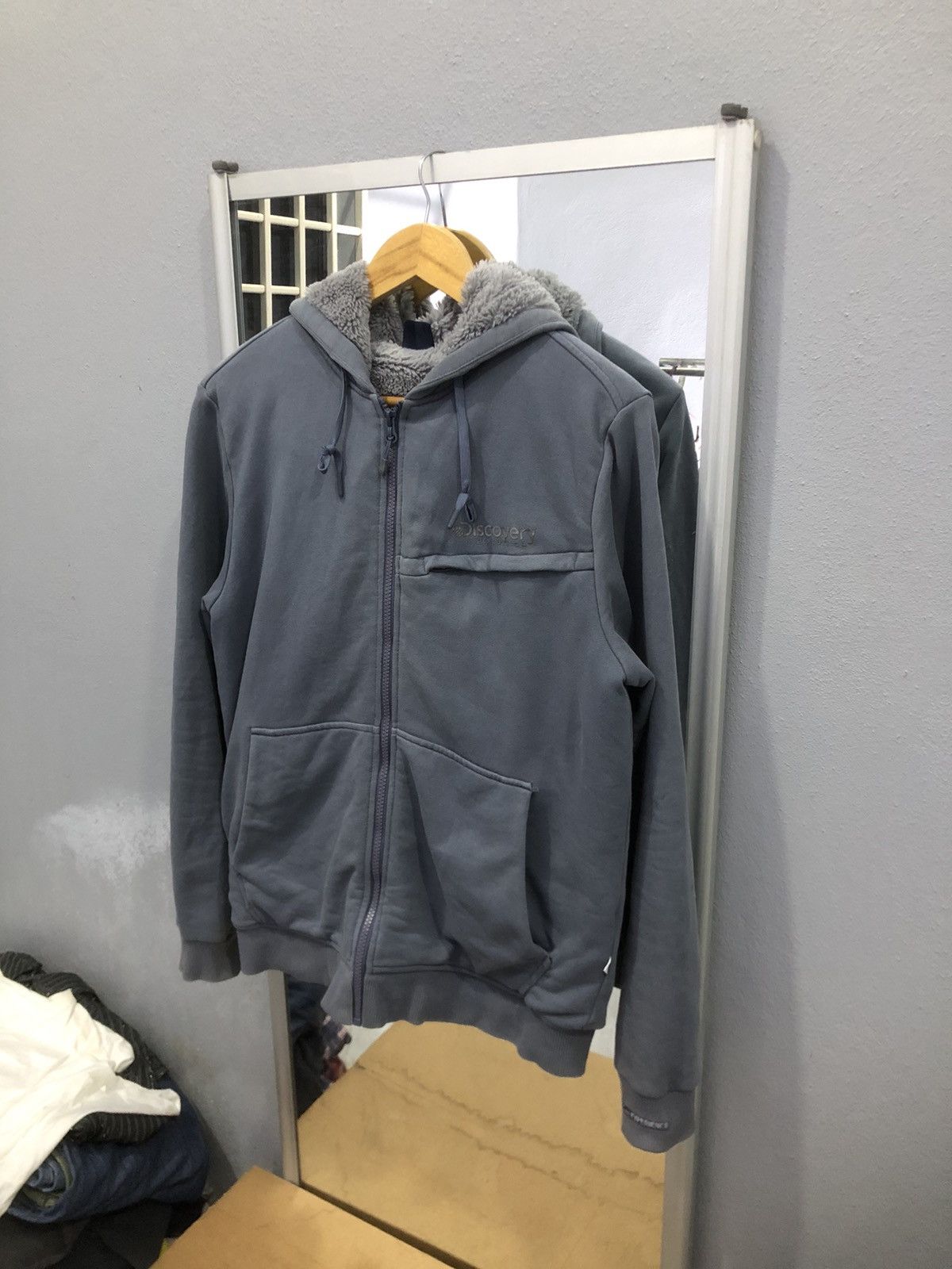 DISCOVERED × Japanese Brand × U.S. Expedition Discovery expedition grey hoodie with sherpa lining Size US M / EU 48-50 / 2 - 4 Thumbnail