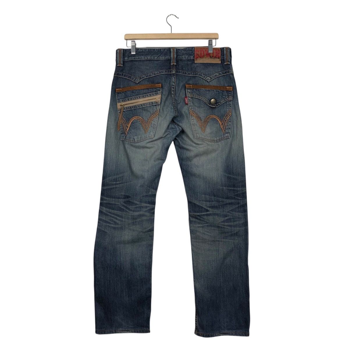 Japanese Brand 📌Exclusive Vintage Denim Jeans Edwin Punk Design IsseyMiyake Size US 32 / EU 48 - 9 Thumbnail