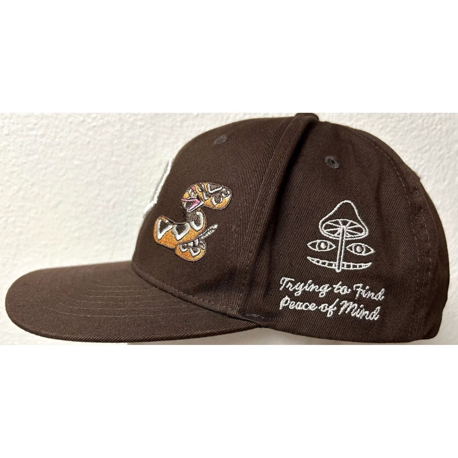 Primitive VINTAGE Primitive Badlands Snapback Cap Baseball Embroidered Logo Peace Of Mind Hat Cap Size ONE SIZE - 4 Thumbnail