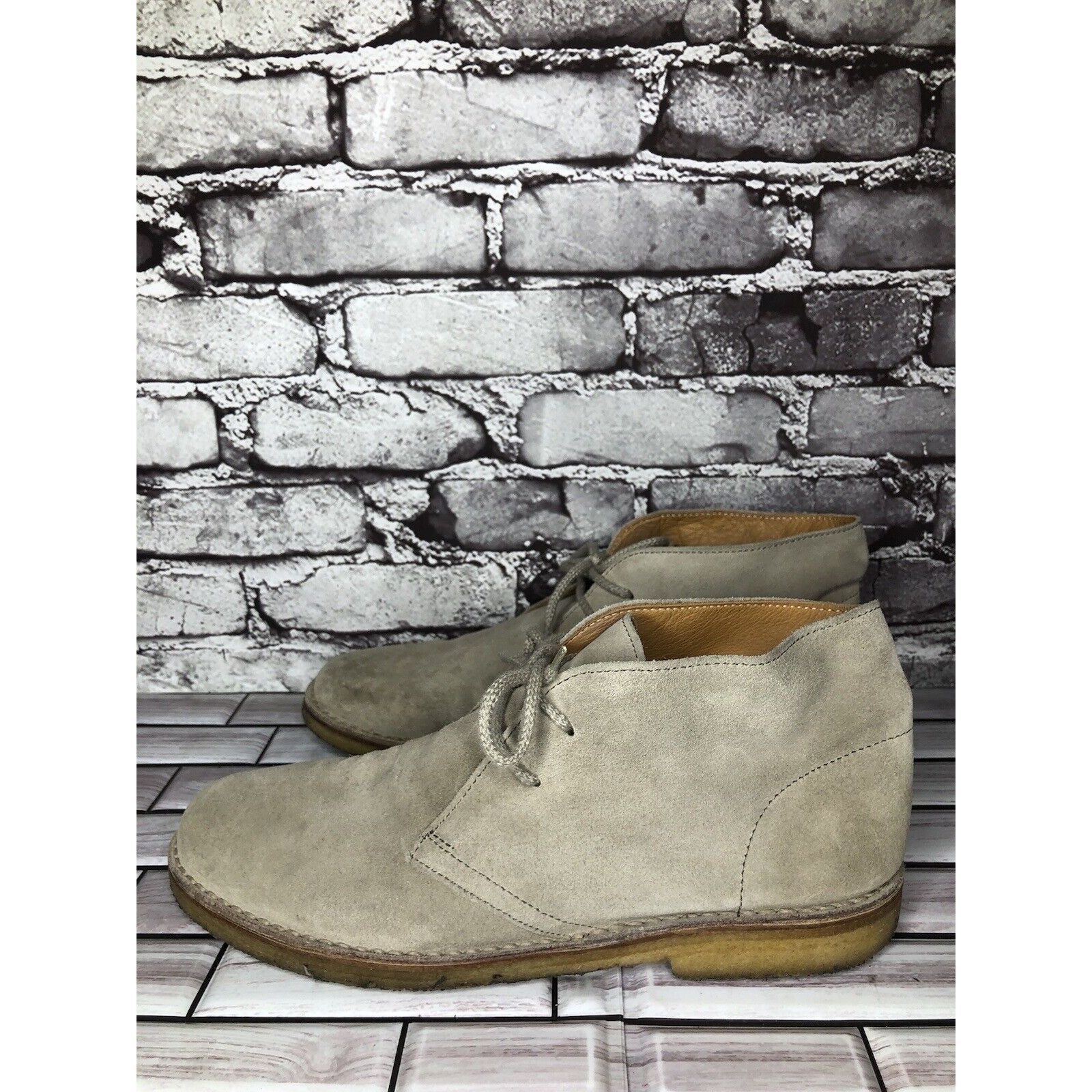 Barneys New York Barneys New York Beige Suede Leather Chukka Casual Lace Boot Size US 12 / EU 45 - 21 Thumbnail