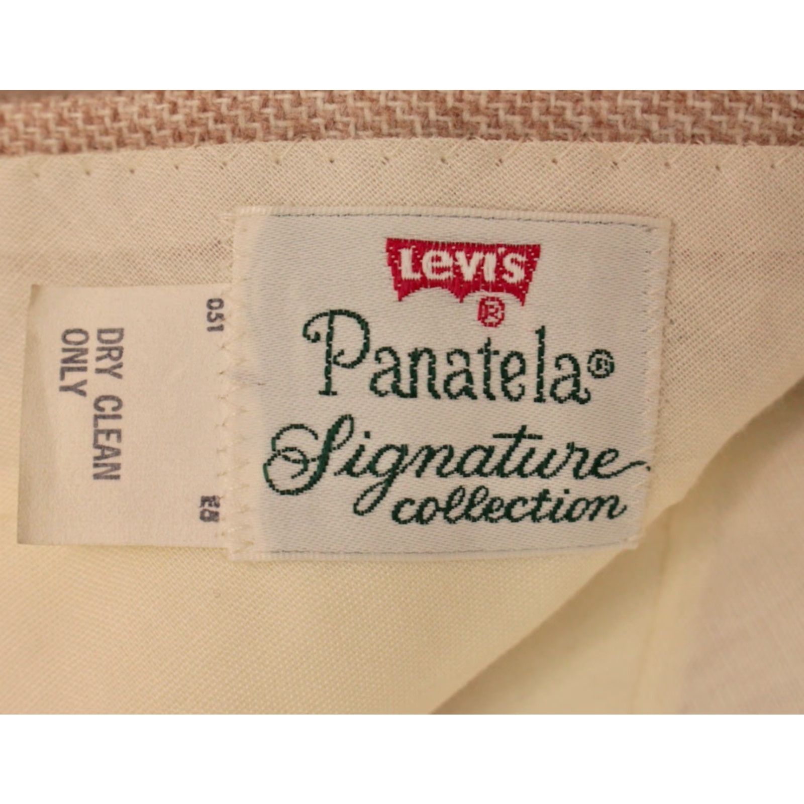 Levi's VINTAGE Levi's Pants 70s 1970s Beige Polyester Wool Blend 34x30 Disco NOS Mens" Size US 34 / EU 50 - 4 Thumbnail