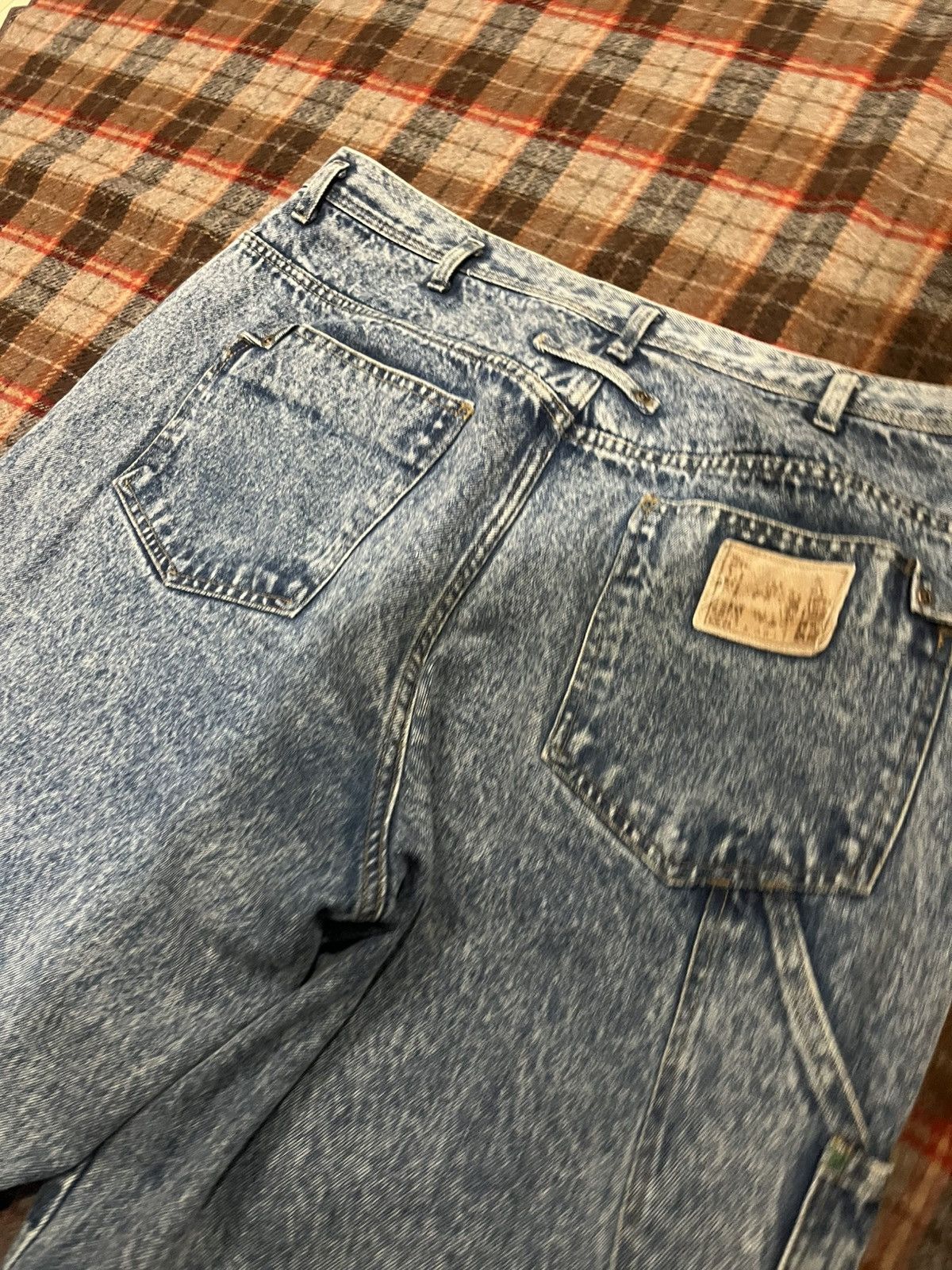 Levi's Vintage 90 Super baggy Brittania Acid Washed denim Jeans 38 Size US 37 - 10 Thumbnail