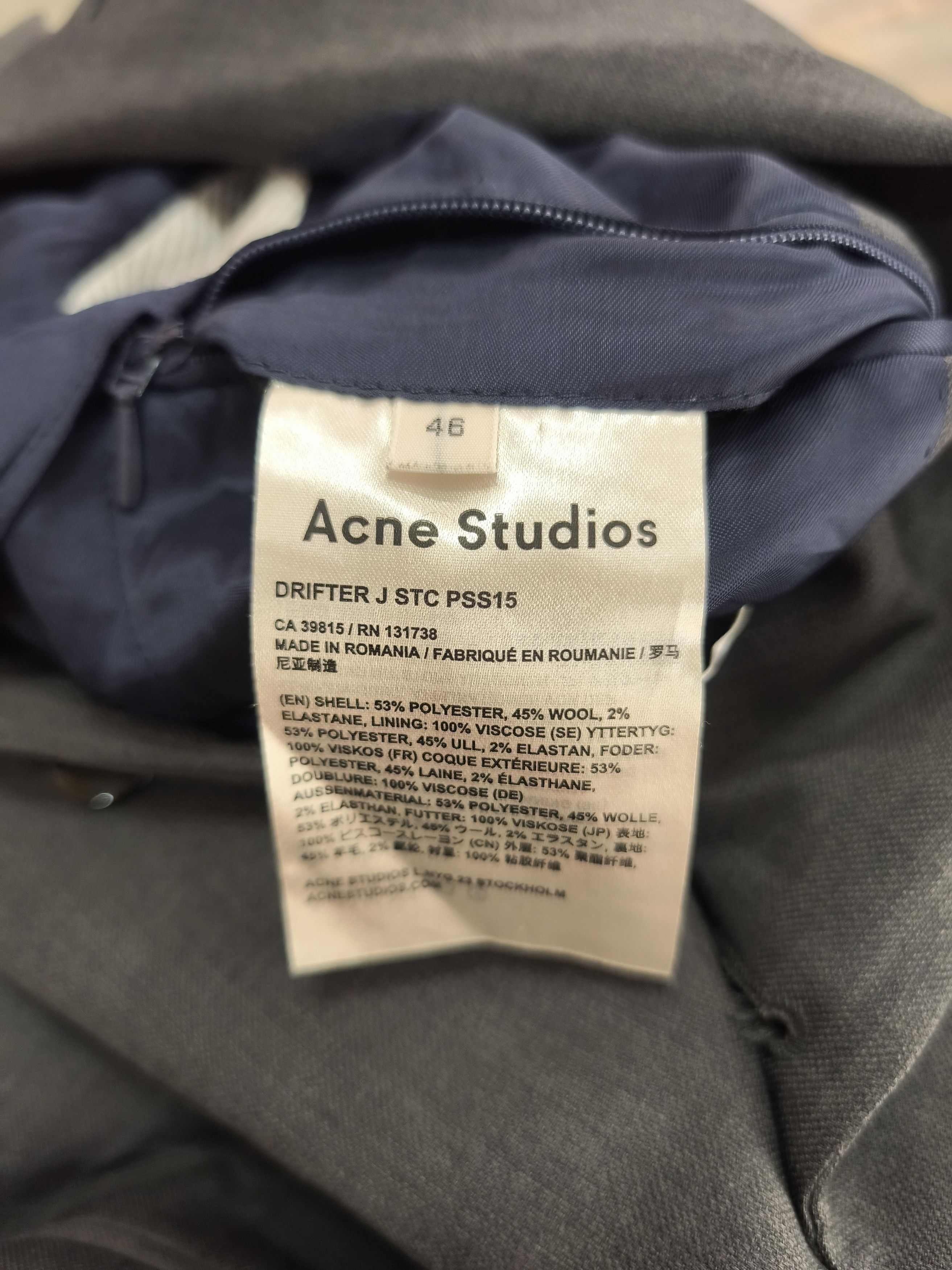 Acne Studios Acne Studios DRIFTER J STC Tailored Blazer Size 46R - 8 Thumbnail