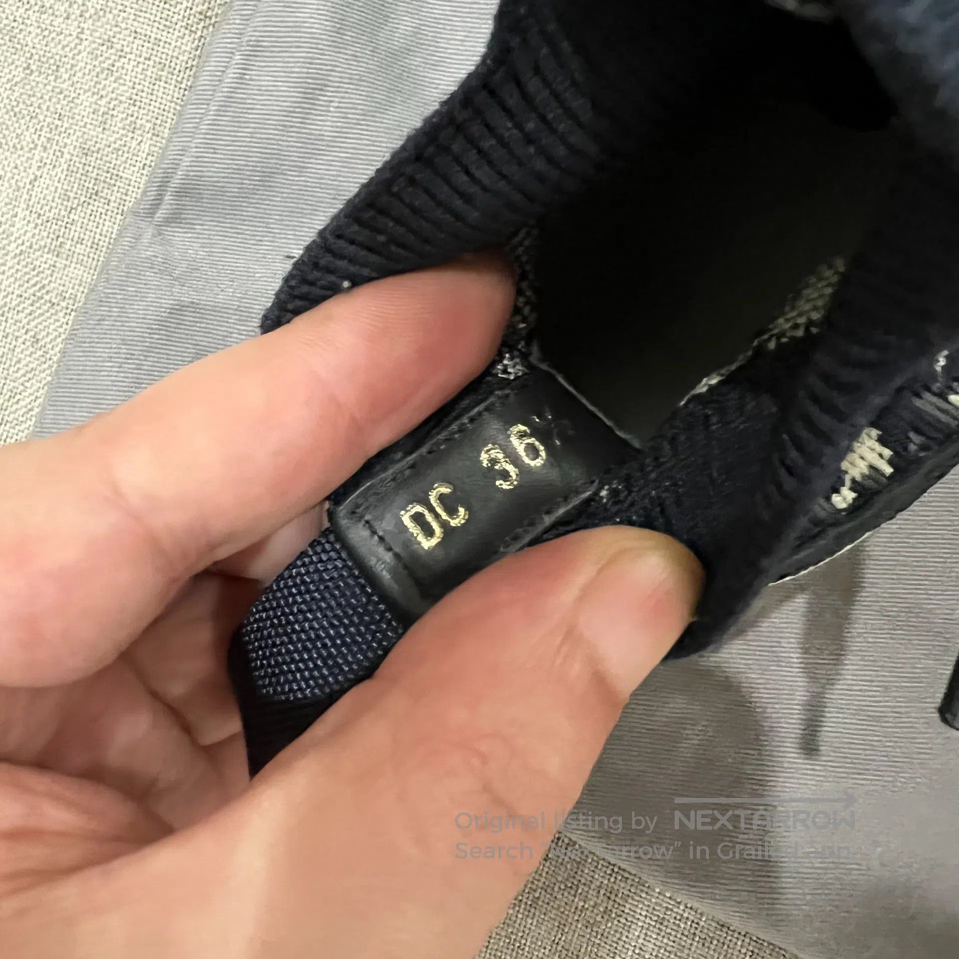 Dior Dior Knitted vintage pattern; thick-soled canvas shoe sole Size US 6 / IT 36 - 6 Thumbnail