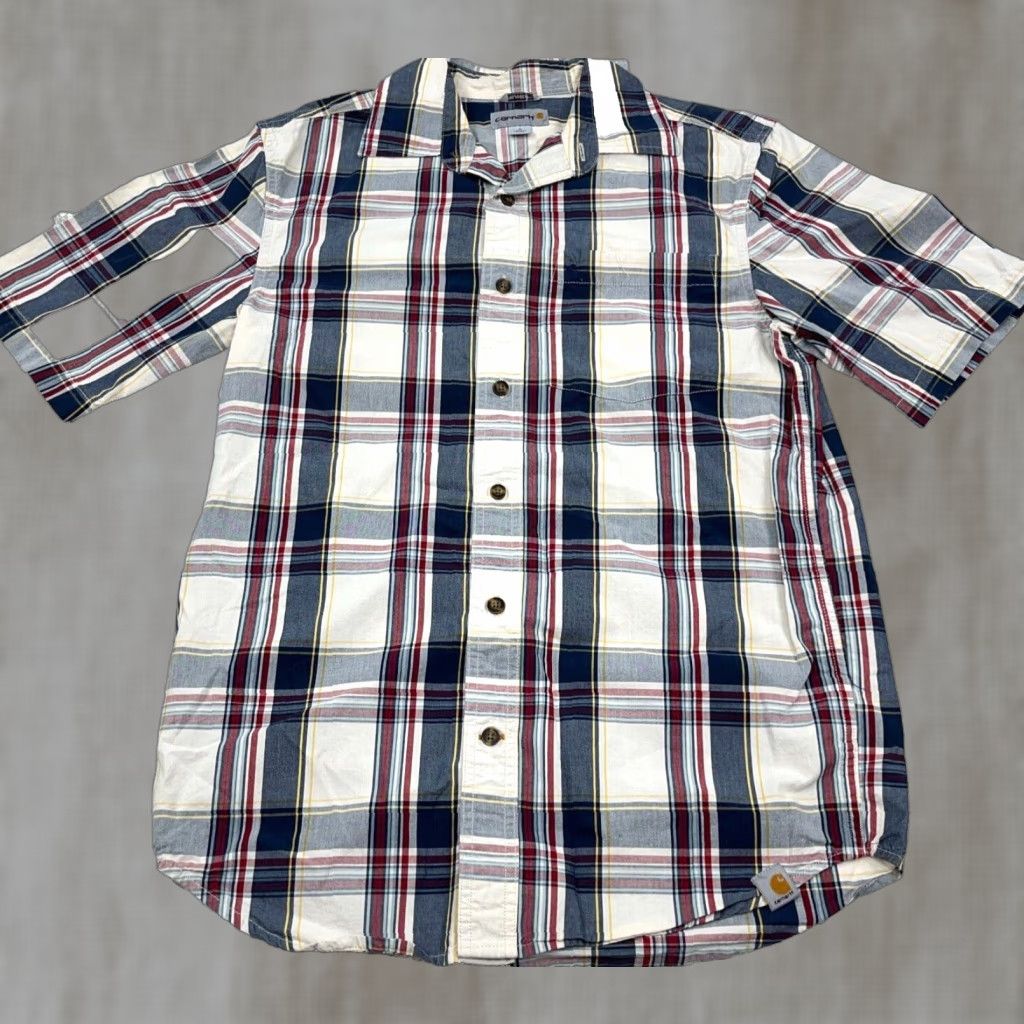 Carhartt Carhartt Shirt Men Small Black Plaid Button-Up Workwear Short Sleeve Casual Size US S / EU 44-46 / 1 - 1 Thumbnail