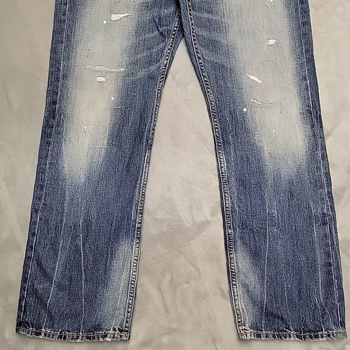 Vintage VINTAGE American Eagle Jeans Men 30 Blue Distressed Faded Denim 100% Cotton Straight Size US 30 / EU 46 - 2 Thumbnail