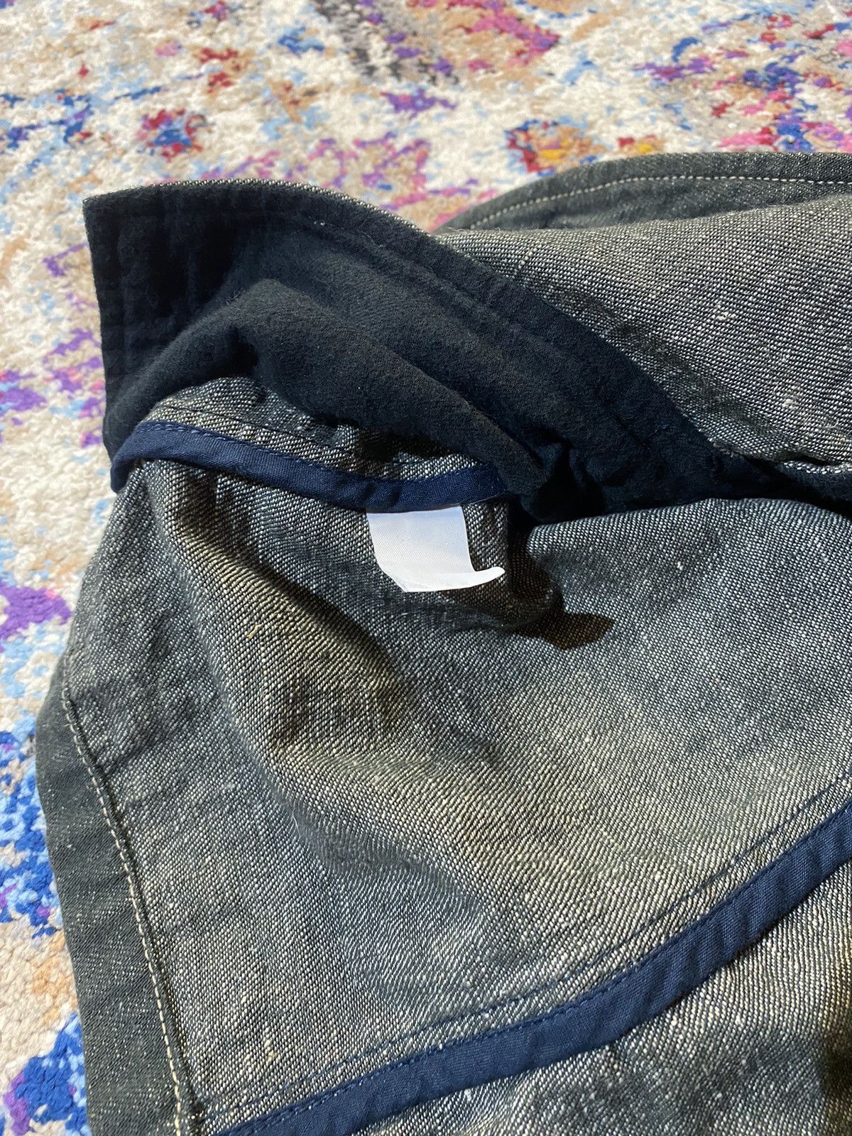 HOLLYWOOD RANCH MARKET × Vintage Blue Blue Hemp Selvedge Easy Light Denim Work Jackets Size US S / EU 44-46 / 1 - 9 Thumbnail