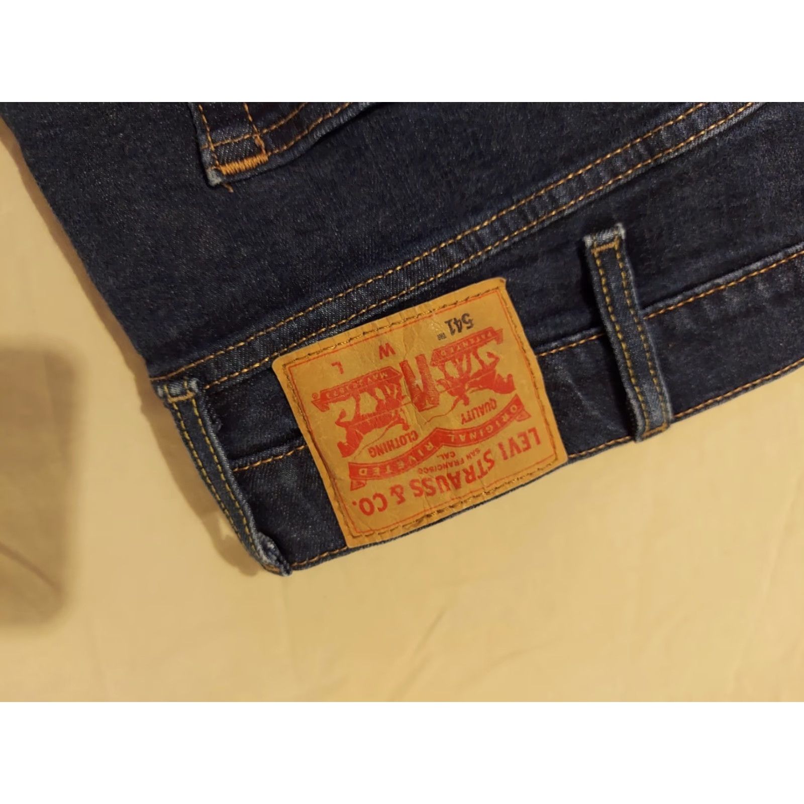 Levi's Mens Levi's 541 Jeans Tapered Denim 46x30 Stretch 5-Pocket Blue Regular Athletic Pants Clothing Mens Jeans Size US 30 / EU 46 - 2 Thumbnail
