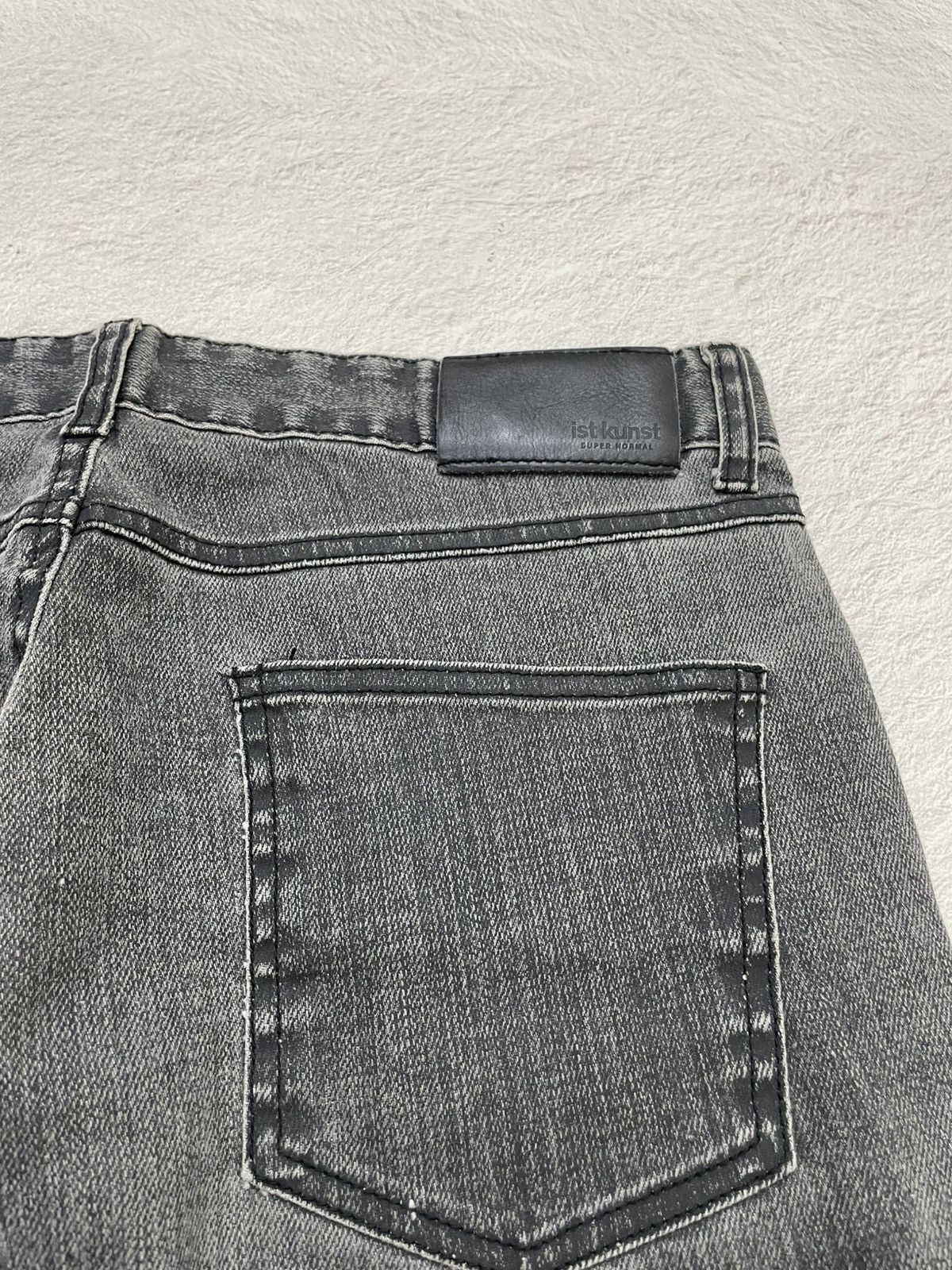 If Six Was Nine 2000s Washed Dark Grey Denim Y2K Size US 32 / EU 48 - 8 Thumbnail