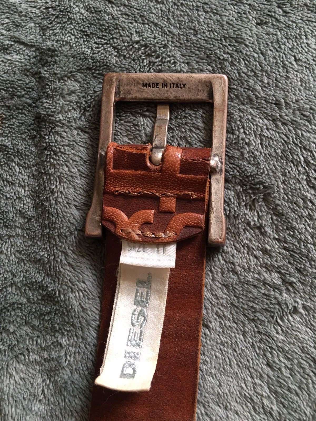 Diesel × Japanese Brand DIESEL Designer Leather Italy Belt Size 85 cm 34 in Size 28 - 3 Thumbnail