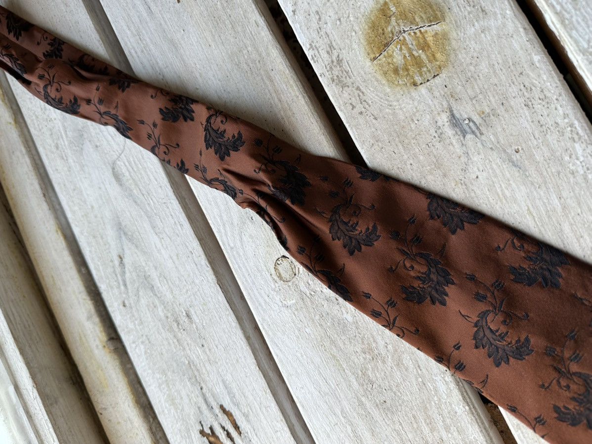 Designer × Hugo Boss 🚨RARE Hugo Boss Tie old money style Burgundy luxury monogram Size ONE SIZE - 6 Thumbnail