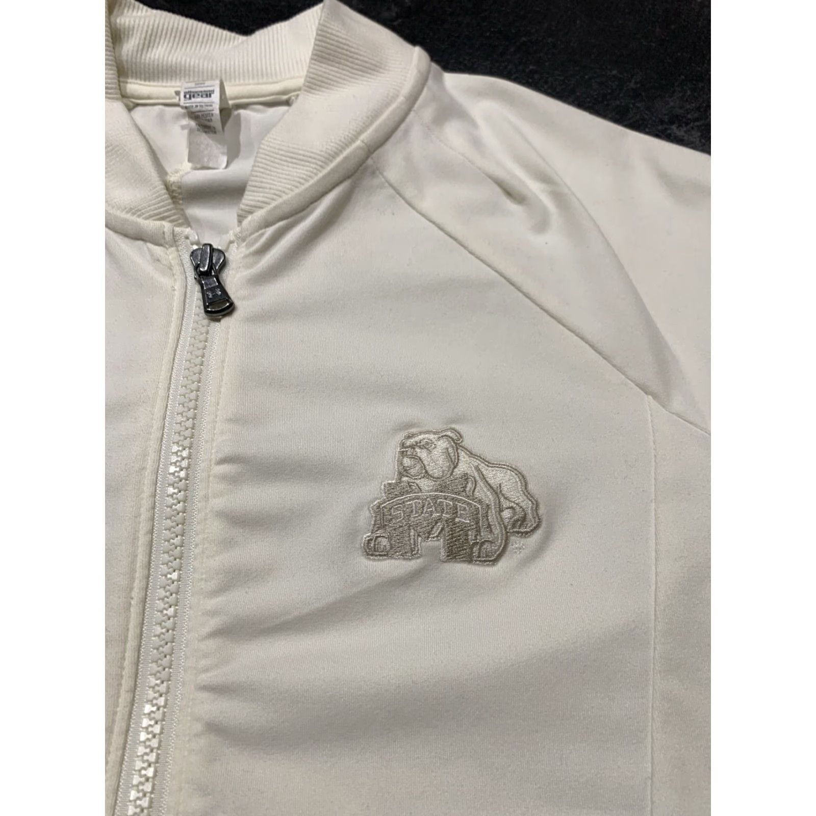 Under Armour Under Armour Women's Fitted Storm Jacket Small Cream Activewear Wind-Resistant MSU Size S / US 4 / IT 40 - 3 Thumbnail