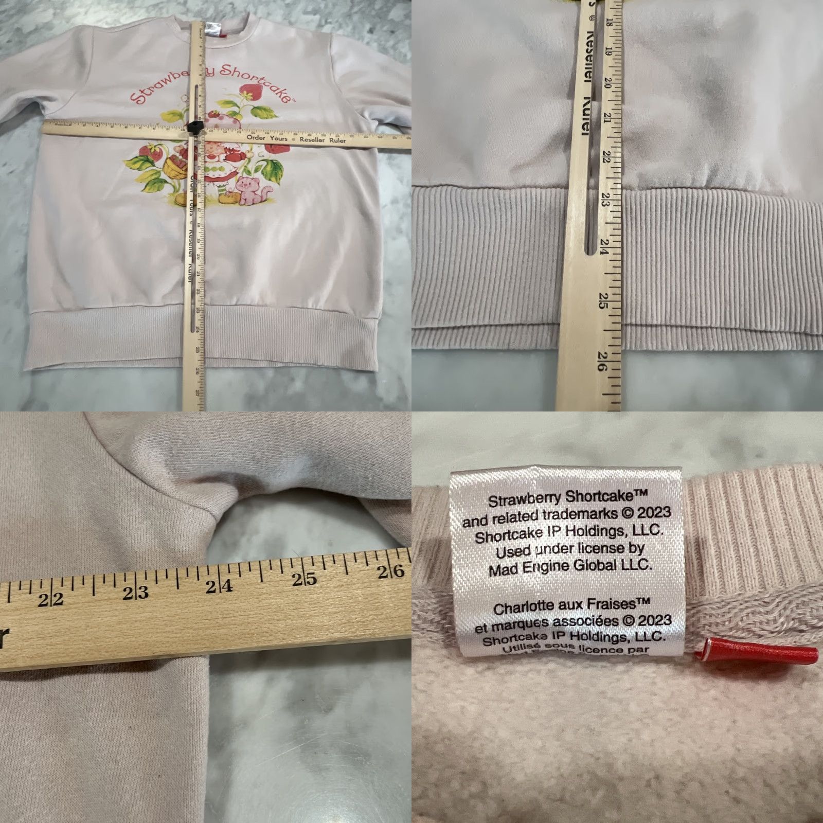 Pinko Vintage Strawberry Shortcake Sweatshirt Womans Size Small Pale Pink Graphics Size S / US 4 / IT 40 - 8 Thumbnail