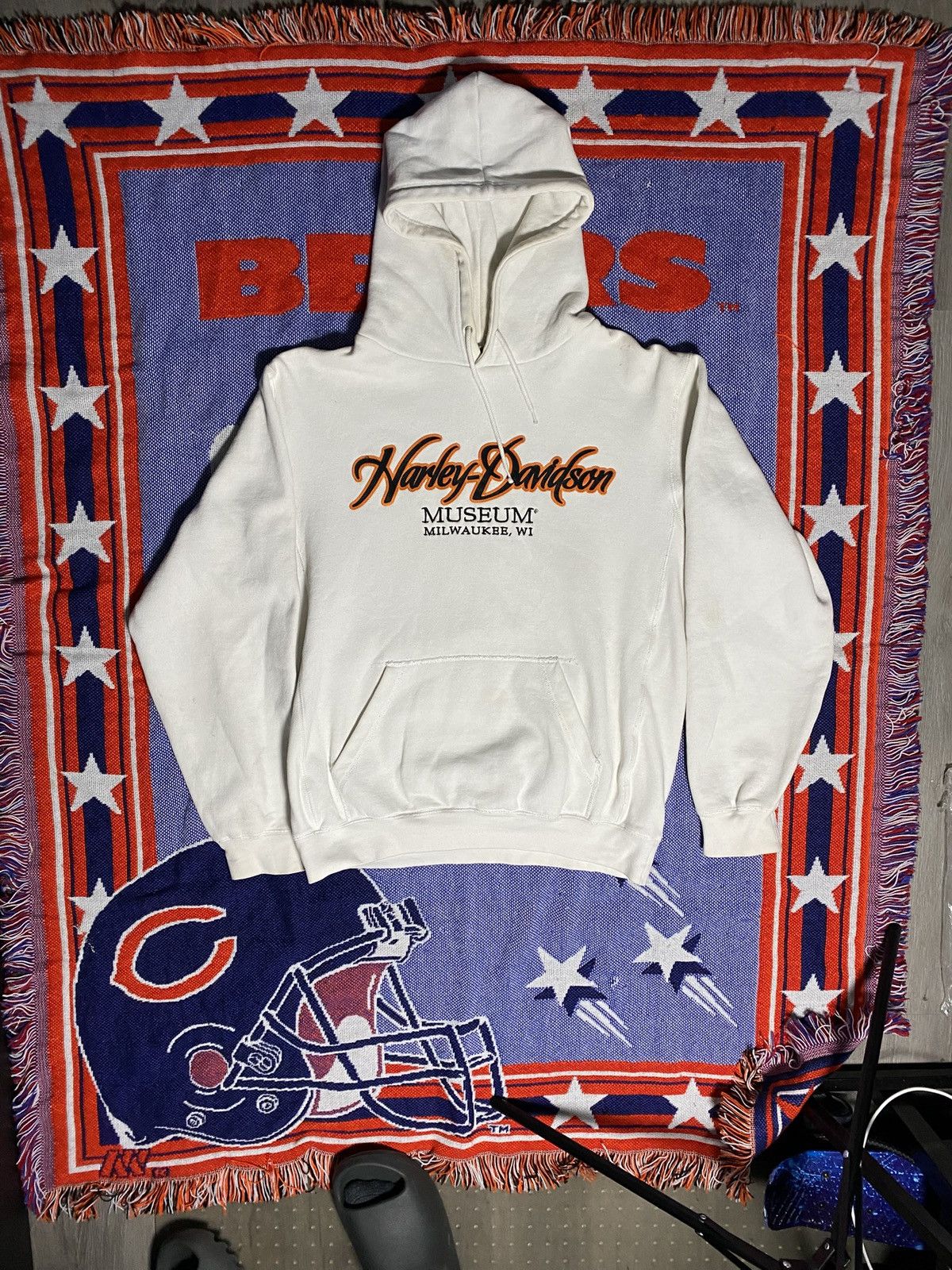 Harley Davidson × Vintage Vintage 90s Harley Davidson Museum hoodie Size US M / EU 48-50 / 2 - 1 Thumbnail