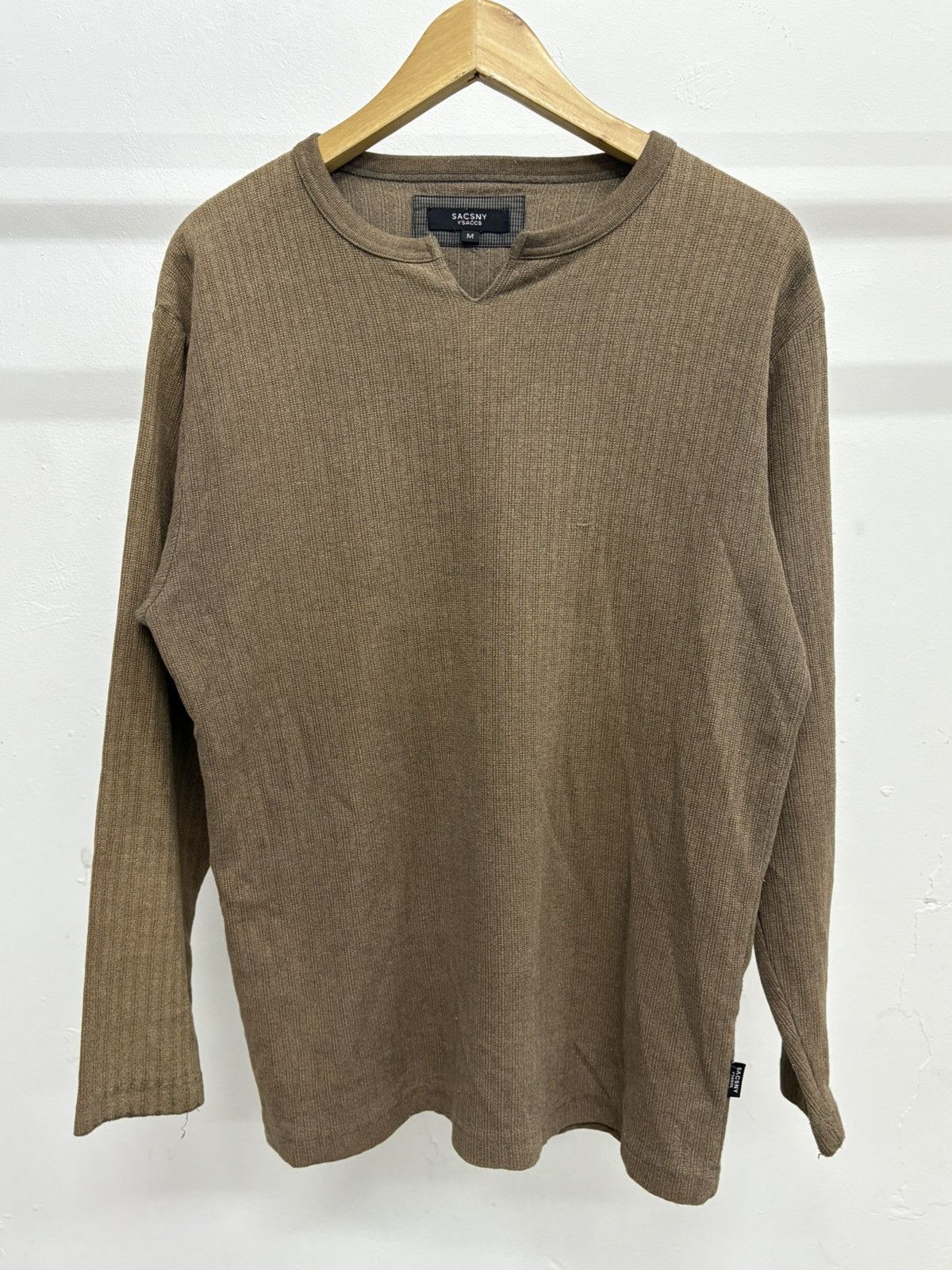 Yohji Yamamoto Yohji Yamamoto Sacsny Ysaccs henley cotton shirt Size US M / EU 48-50 / 2 - 1 Thumbnail