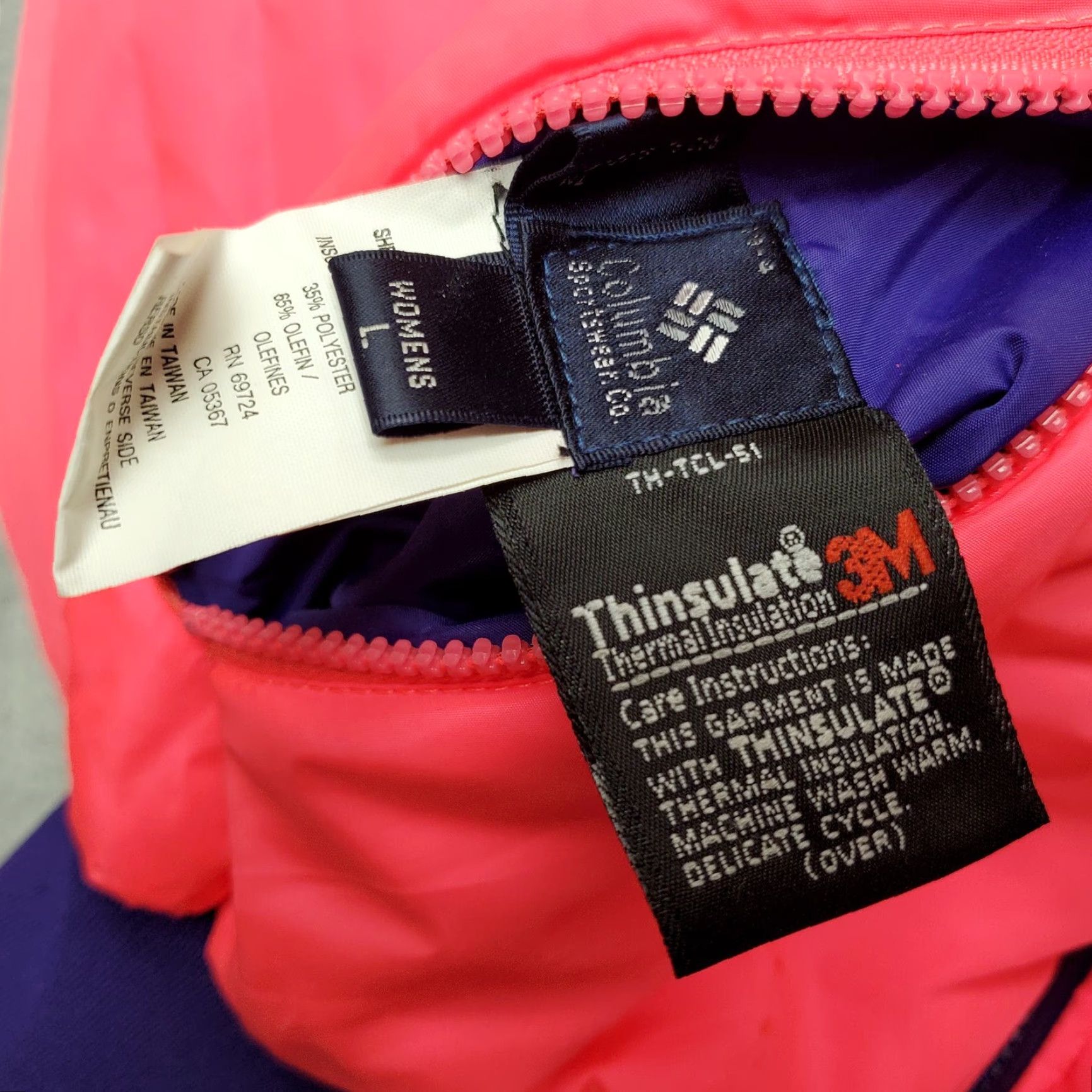 Vintage Columbia Jacket Womens Large Purple Pink Reversible Snowboard Ski Winter Size L / US 10 / IT 46 - 7 Thumbnail