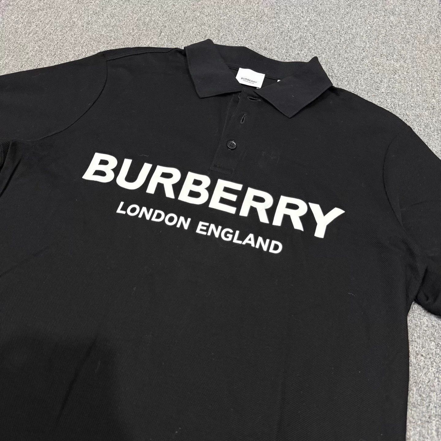 Burberry Burberry Black London Logo SS Polo Shirt M 99 New Size US M / EU 48-50 / 2 - 3 Thumbnail