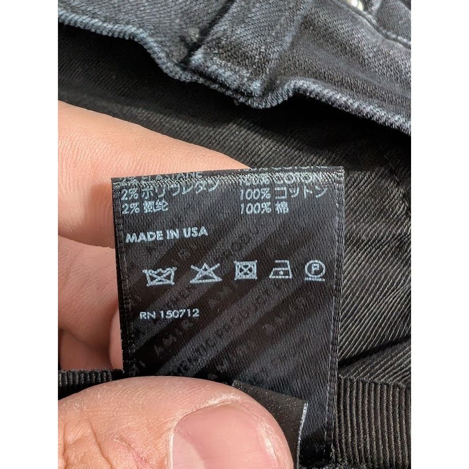 Amiri o1rshd1 Rainbow Paisley Thrasher Jeans in Aged Black Size US 34 / EU 50 - 22 Thumbnail