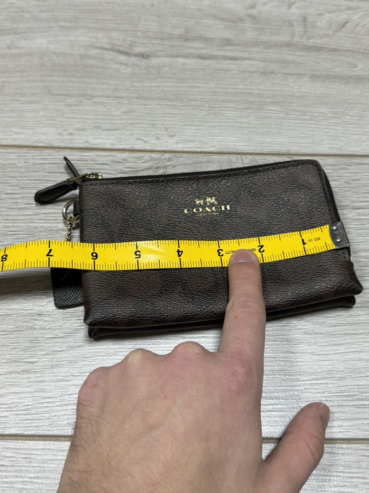Coach Coach monogram C all over zip wallet leather Size ONE SIZE - 12 Thumbnail