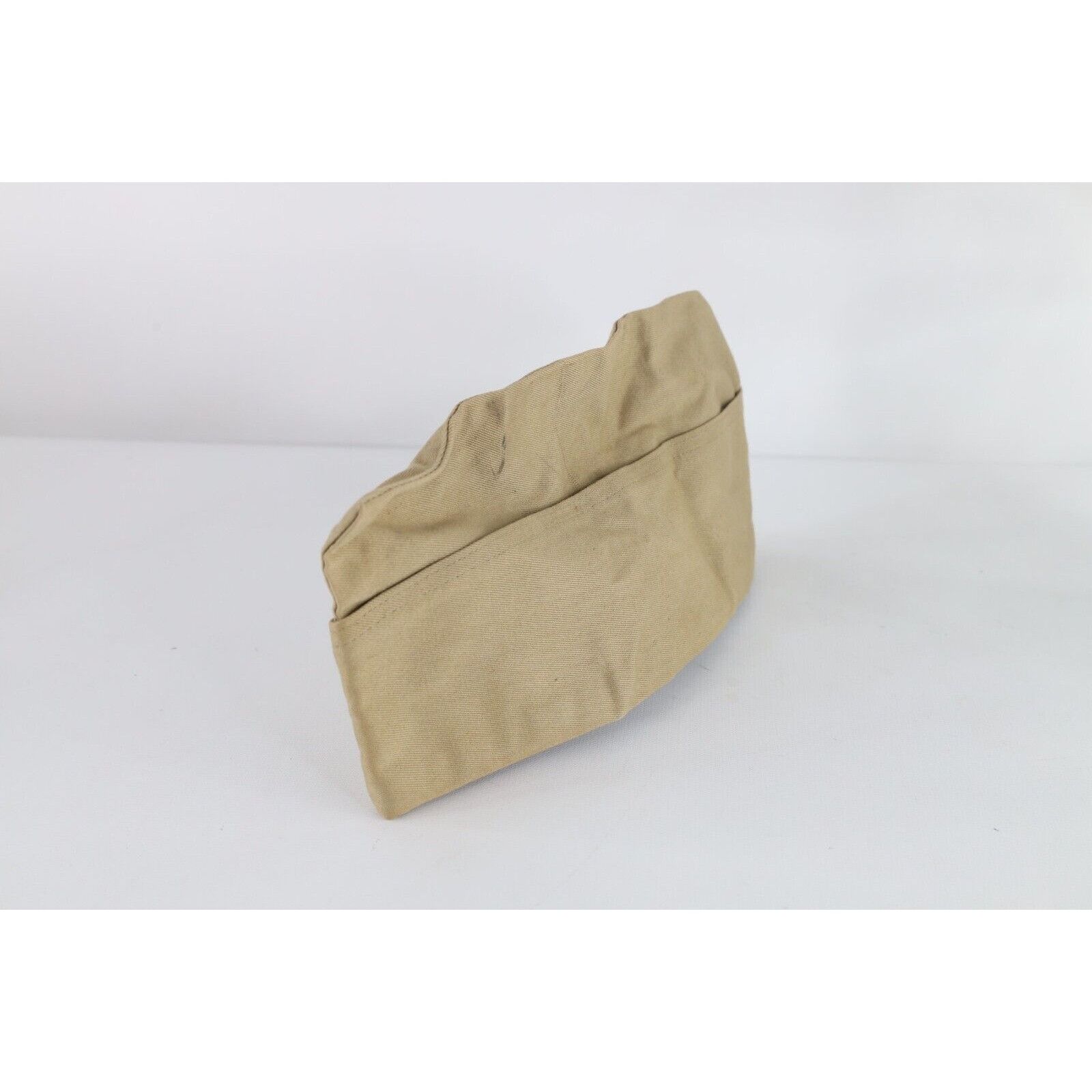 Vintage Vintage 50s 1952 Korean War Khaki M-1950 Garrison Cap Hat Size ONE SIZE - 1 Thumbnail