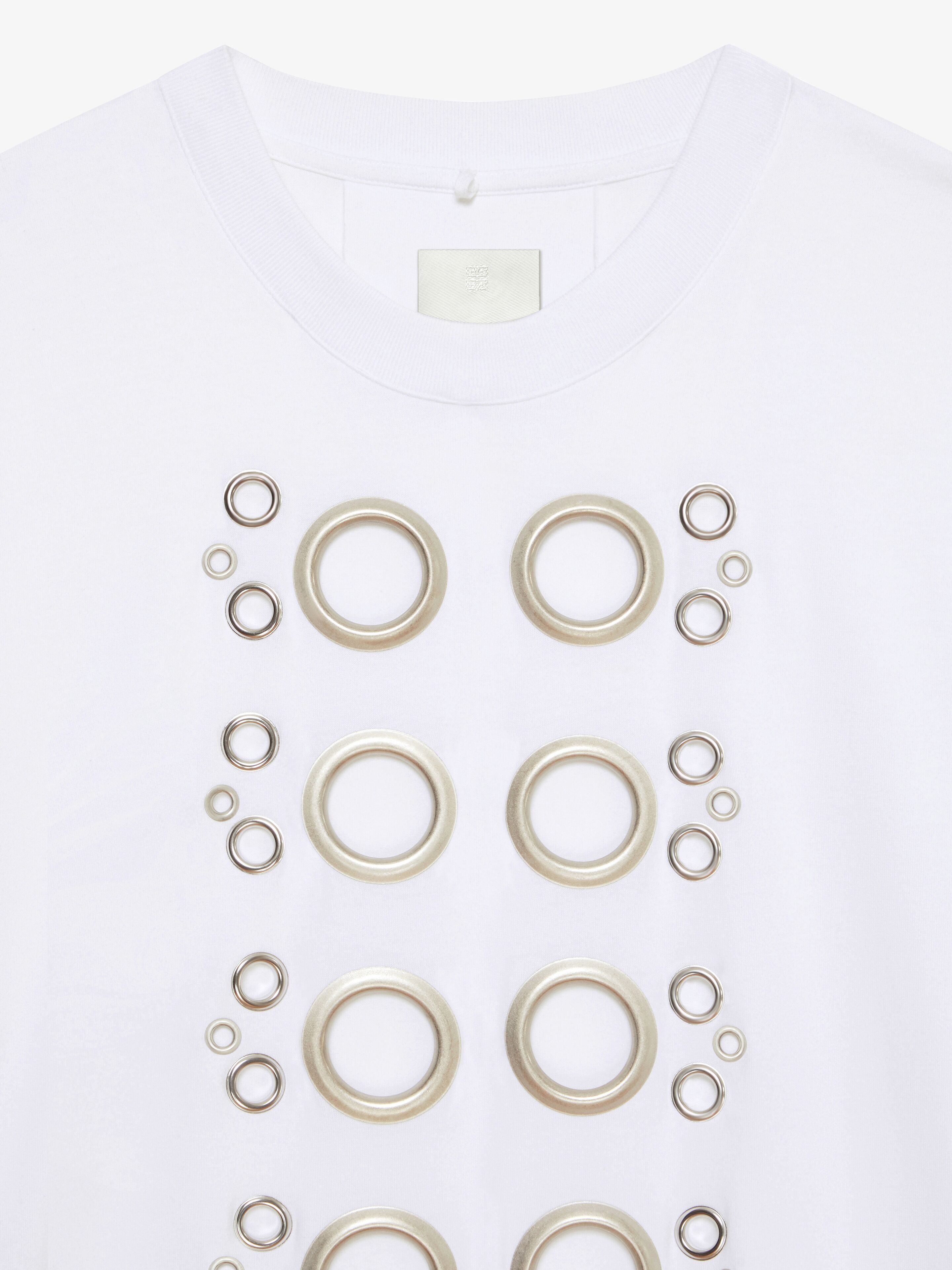 Givenchy o1w1db10925 Large Fit Base T-Shirt in White Size US XXL / EU 58 / 5 - 5 Thumbnail