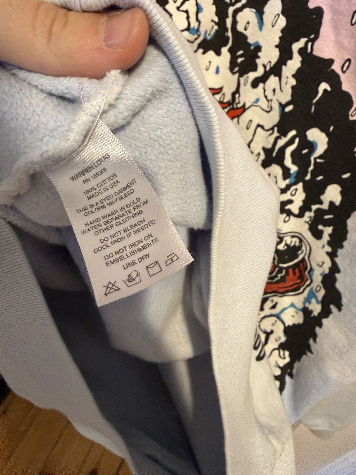 Warren Lotas Warren Lotas Hoodie: Death Life Eyes “Snowblood” Size US L / EU 52-54 / 3 - 4 Thumbnail
