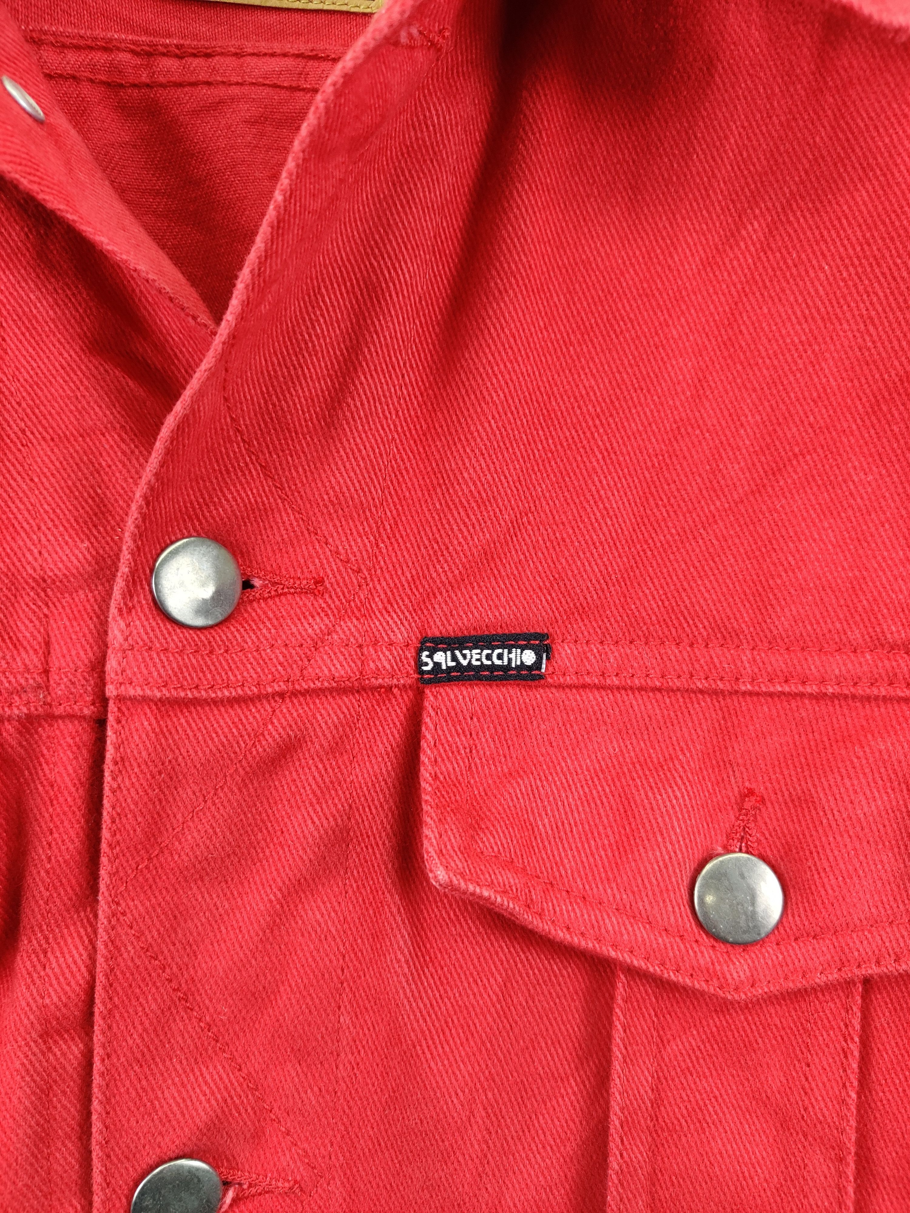 Japanese Brand Salvecchi Sun Faded Denim Trucker Jacket Size US L / EU 52-54 / 3 - 7 Thumbnail