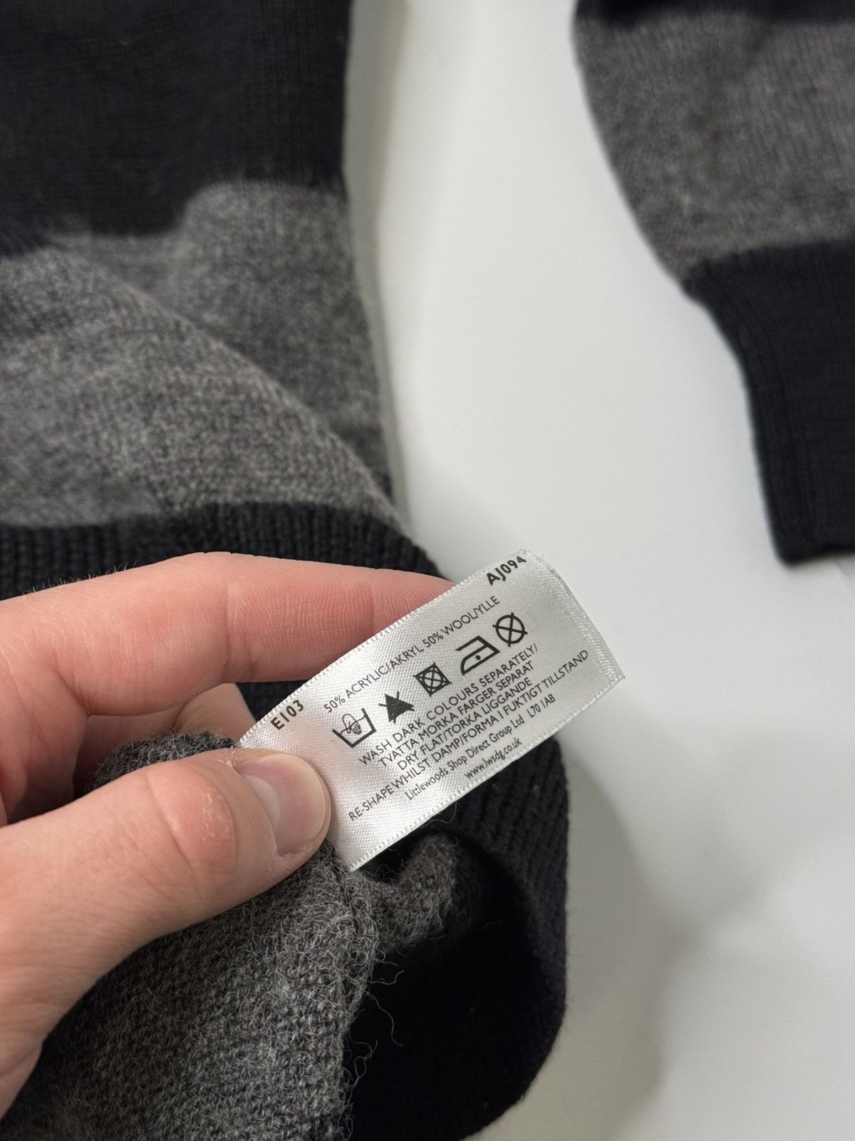 Vintage Vintage striped sweater knit y2k wool swag 90s 00s retro sk8 Size US L / EU 52-54 / 3 - 6 Thumbnail