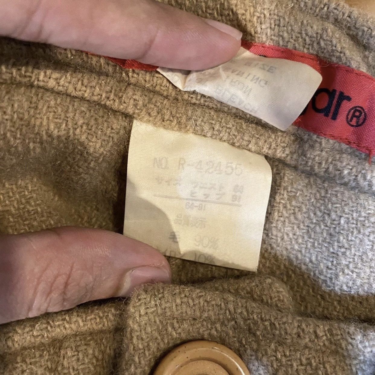 Sugar Japanese Brand Cube sugar Beige Wool Reconstruct Shorts Size US 29 - 8 Thumbnail
