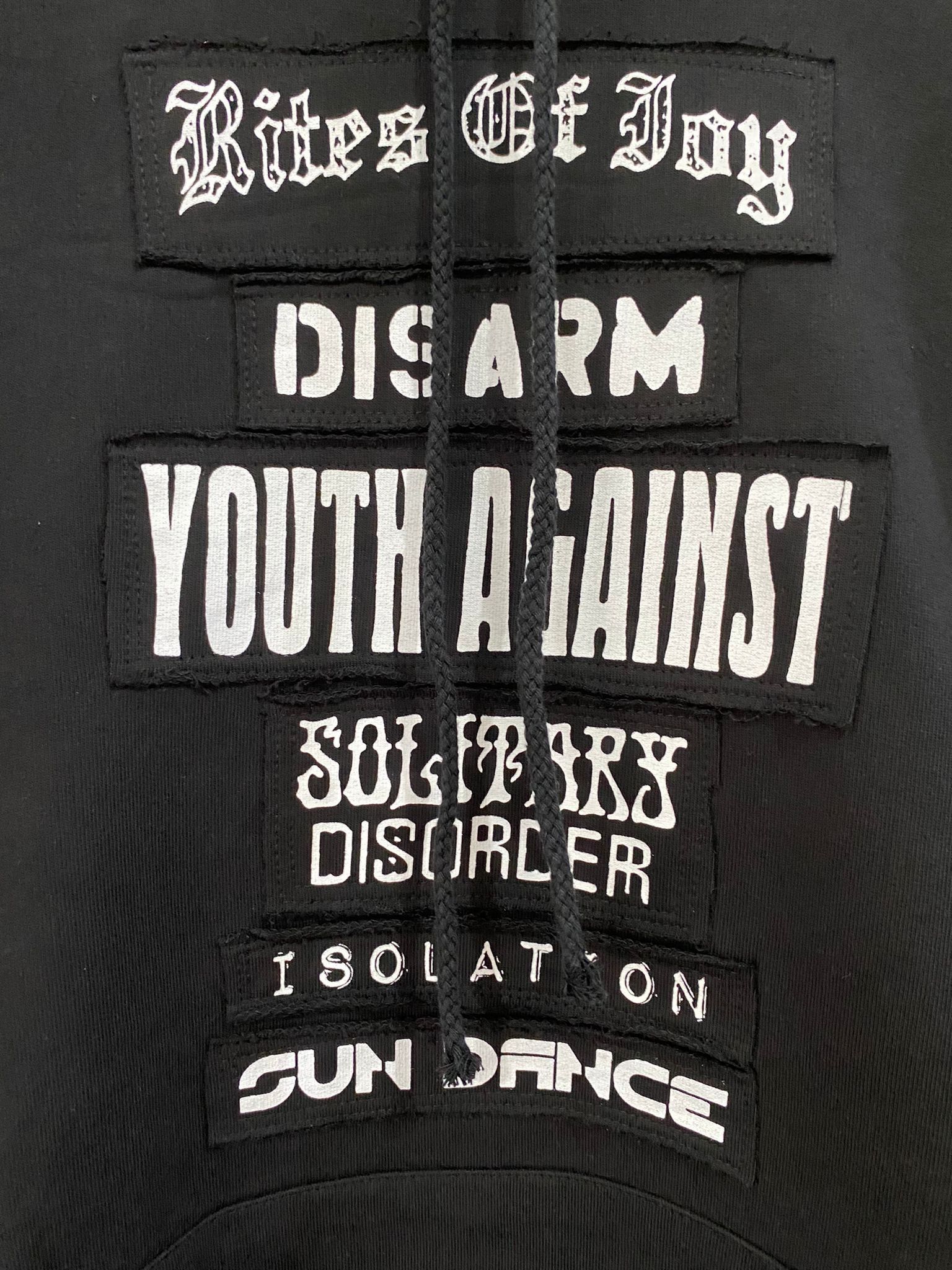 Raf Simons Raf Simons Black 'Rites Of Joy' Hoodie Size US M / EU 48-50 / 2 - 10 Thumbnail