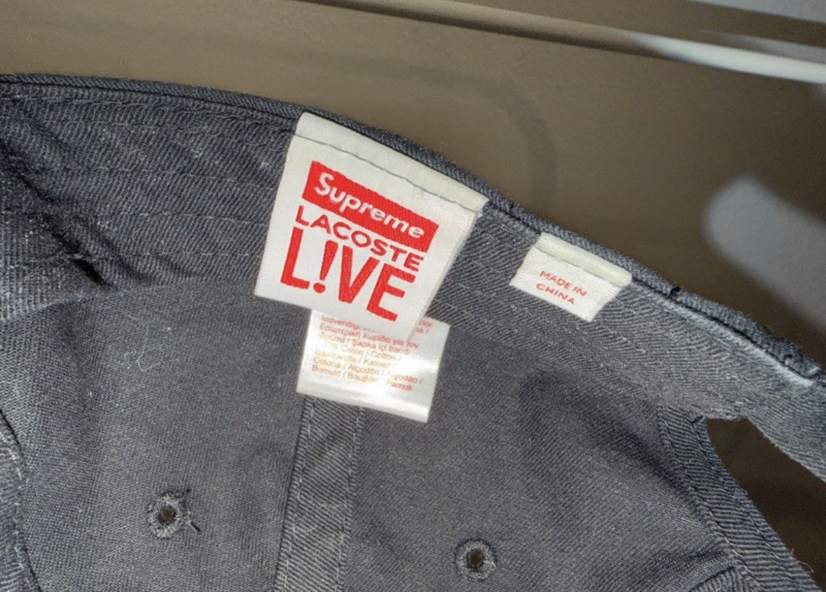 Lacoste × Supreme Supreme x Lacoste Cap *Rare Grail* Size ONE SIZE - 4 Thumbnail