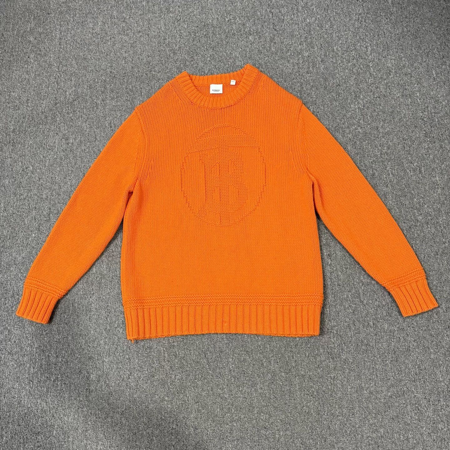 Burberry Burberry Orange Crewneck Pullover Sweater Size US L / EU 52-54 / 3 - 1 Thumbnail
