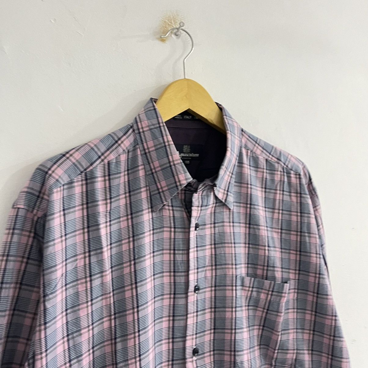 Aquascutum Aquascutum Plaid Button Up Size US L / EU 52-54 / 3 - 3 Thumbnail