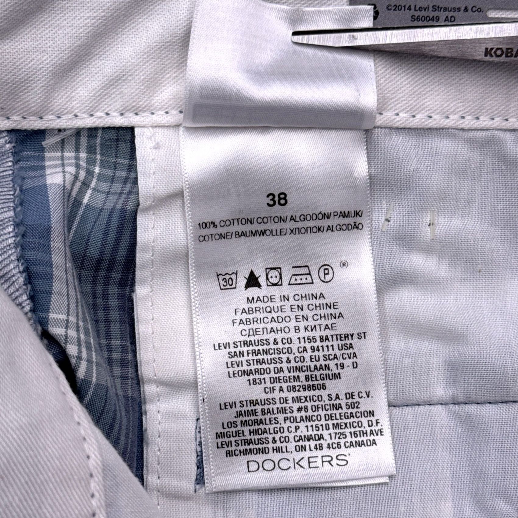 Dockers Dockers Bermuda Short Mens 38 Blue Plaid Pacific Collection Classic Fit New Size US 38 / EU 54 - 6 Thumbnail